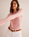 Cardigan Catriona en coton-Peau de pêche
