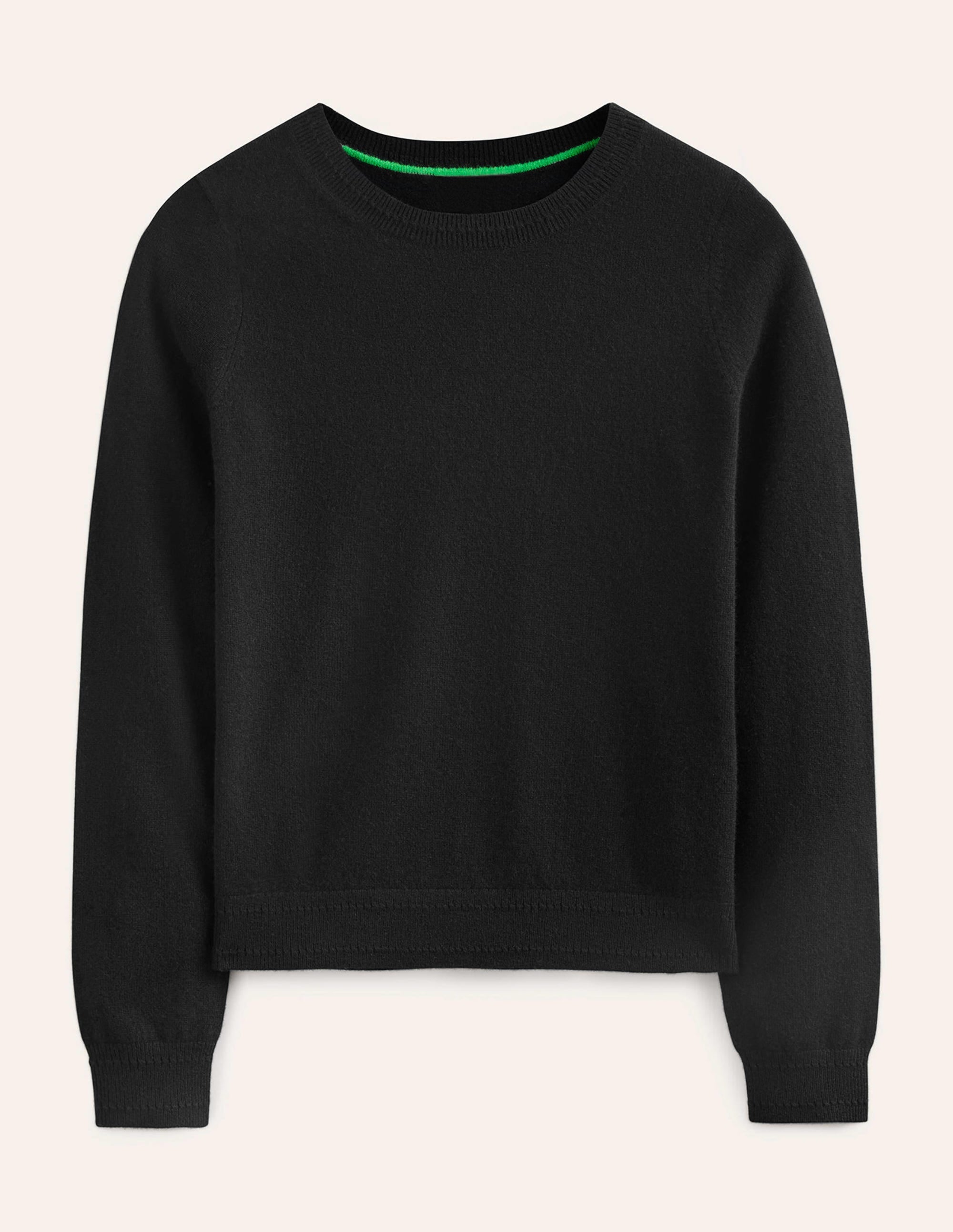 Eva Kaschmirpullover mit Rundhalsausschnitt-Schwarz - Image 5