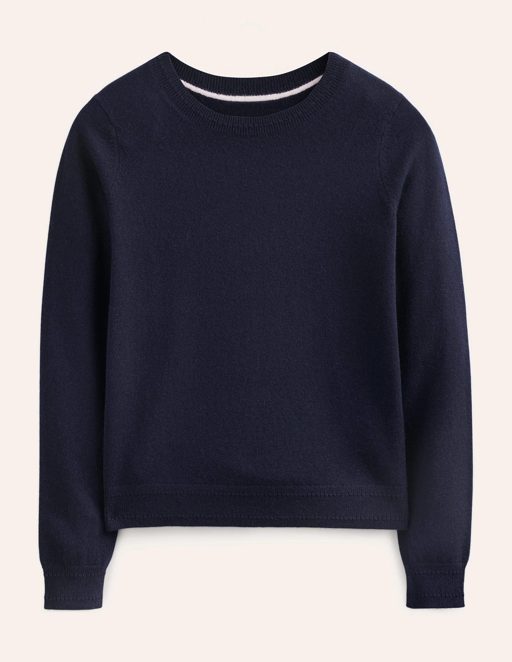 Eva Kaschmirpullover mit Rundhalsausschnitt-Aqua Marine Marl - Image 6