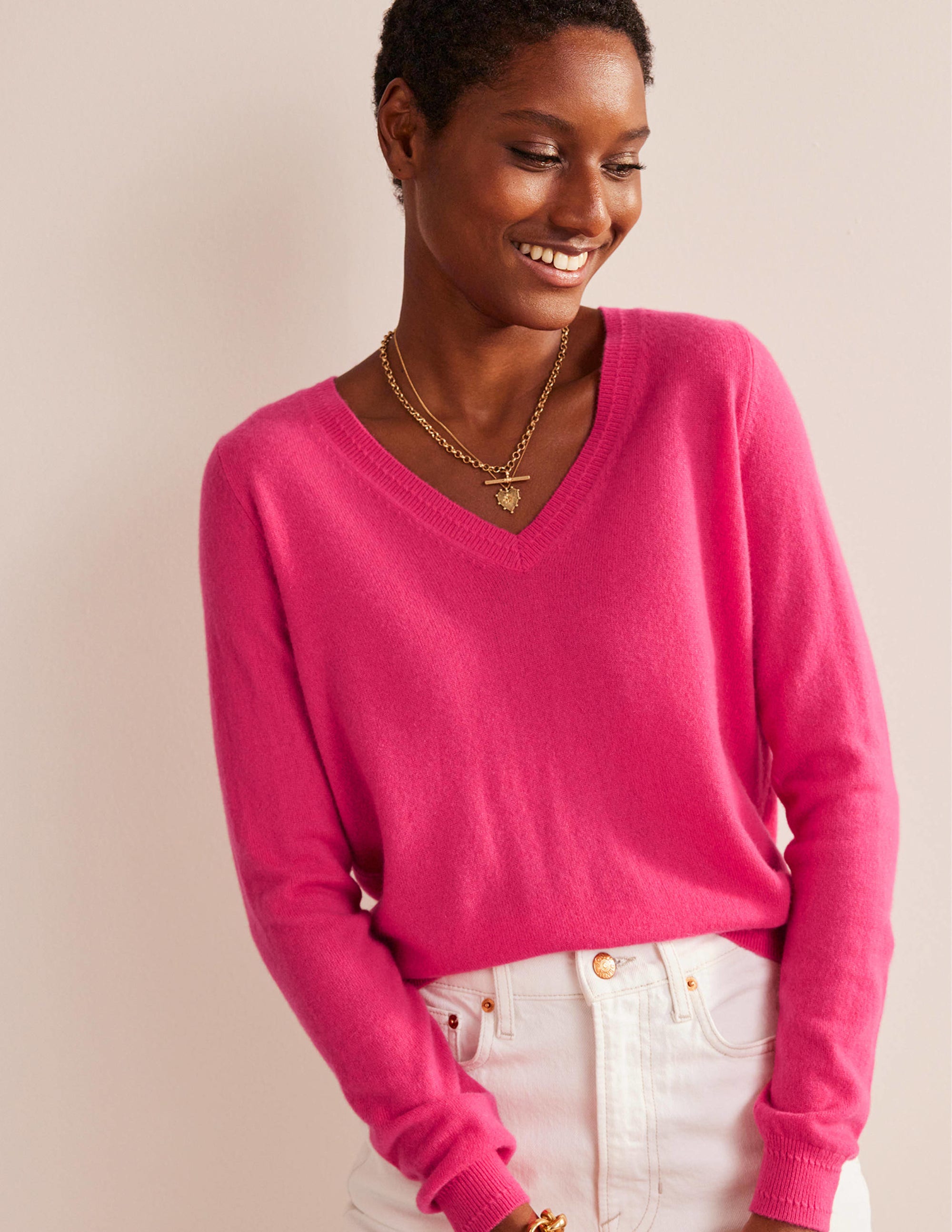 Eva Kaschmirpullover mit V-Ausschnitt-Jazzy - Image 4