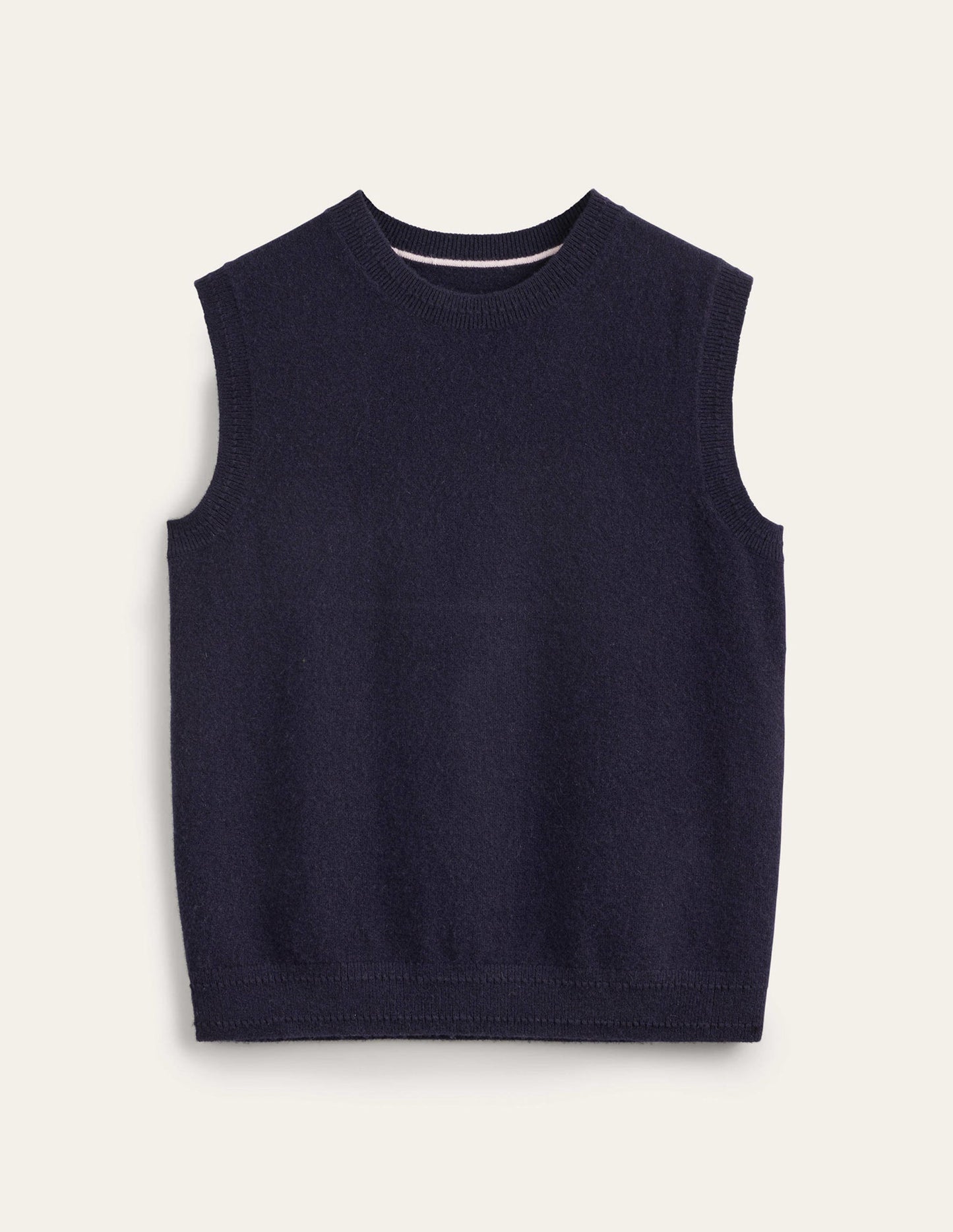 Eva Cashmere Tank-Navy