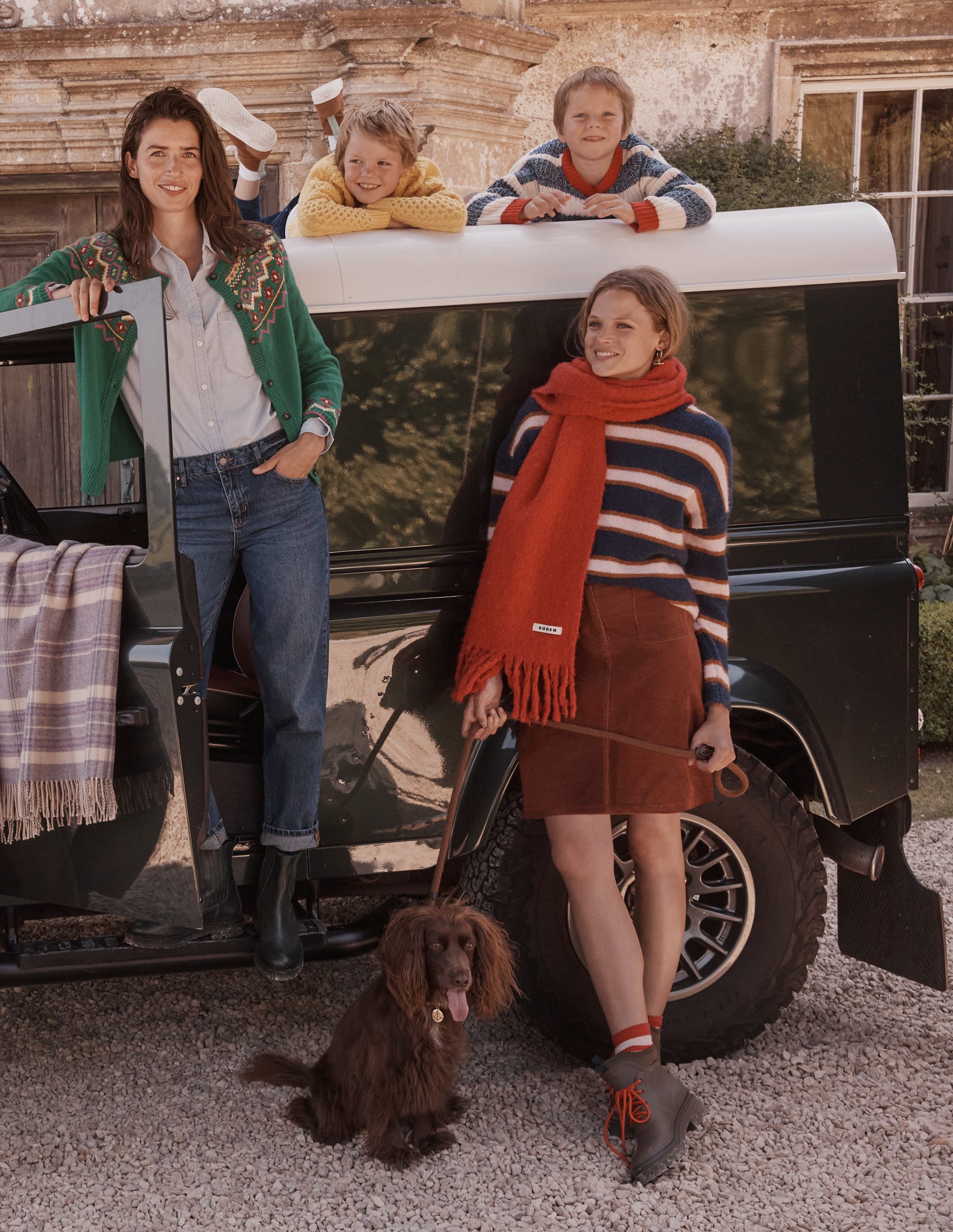 Rosemary Lockerer, flauschiger Pullover-Französisches Marineblau und Kürbis - Image 9