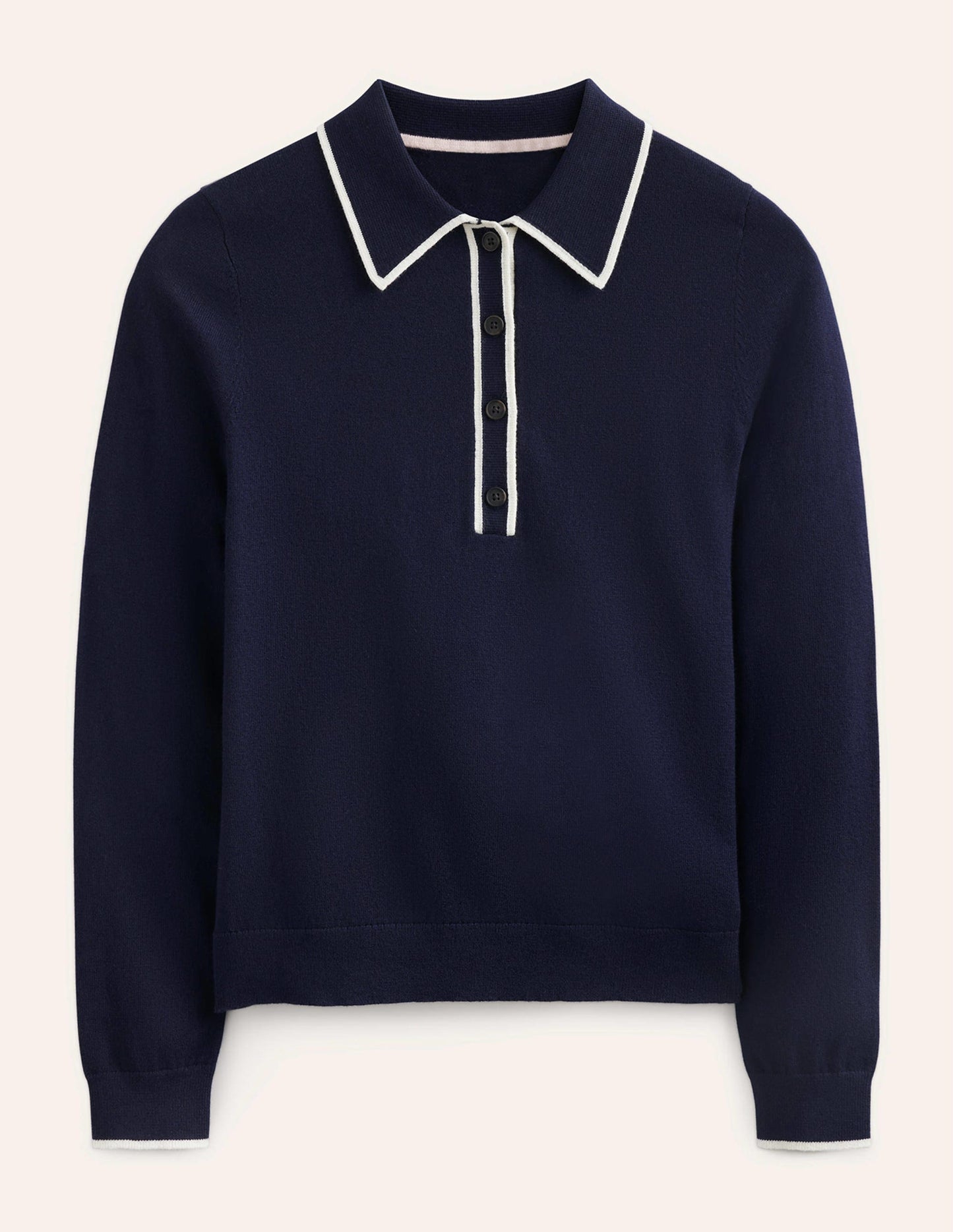Estelle Henley Jumper-Navy