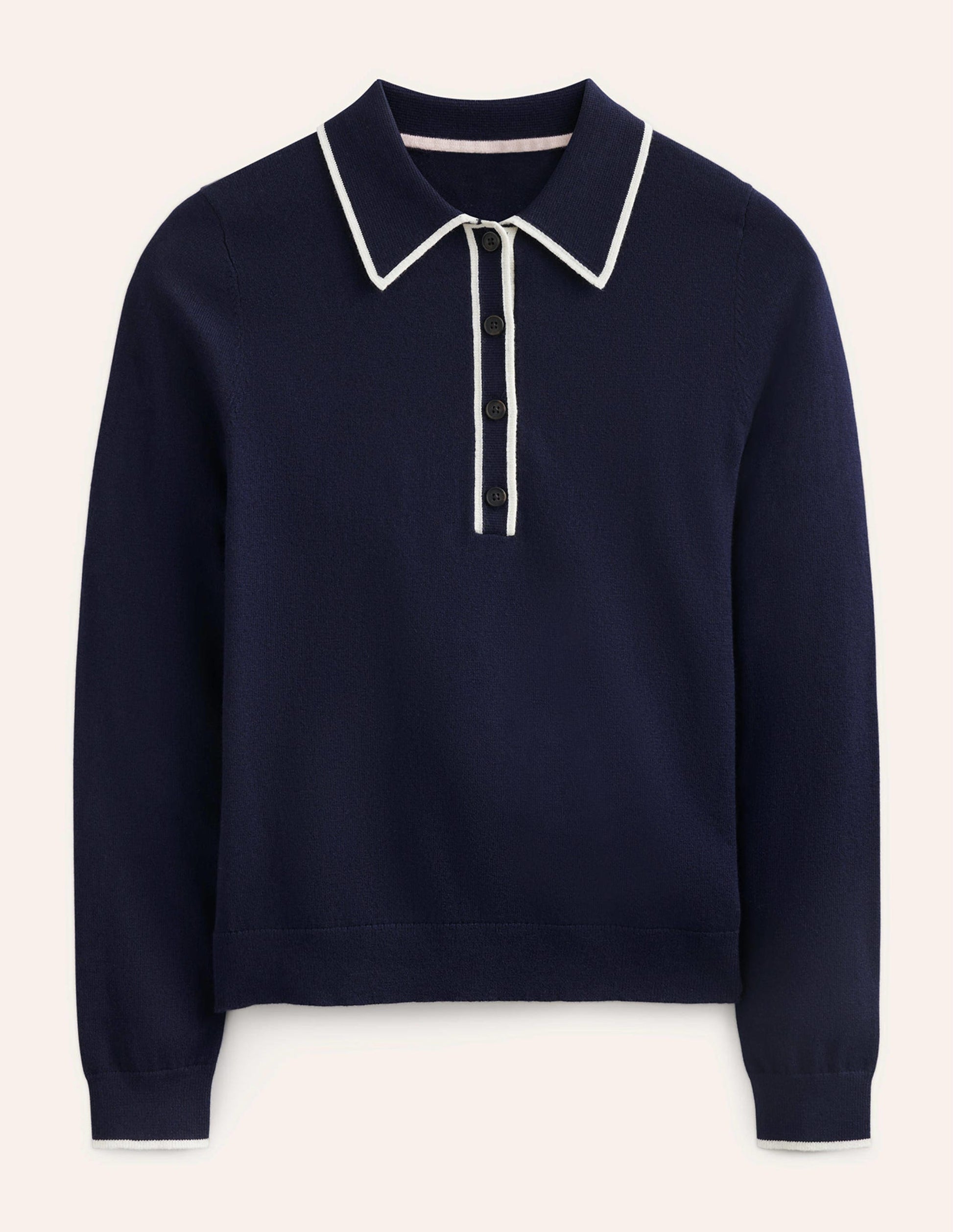 Estelle Henley Jumper-Navy-5