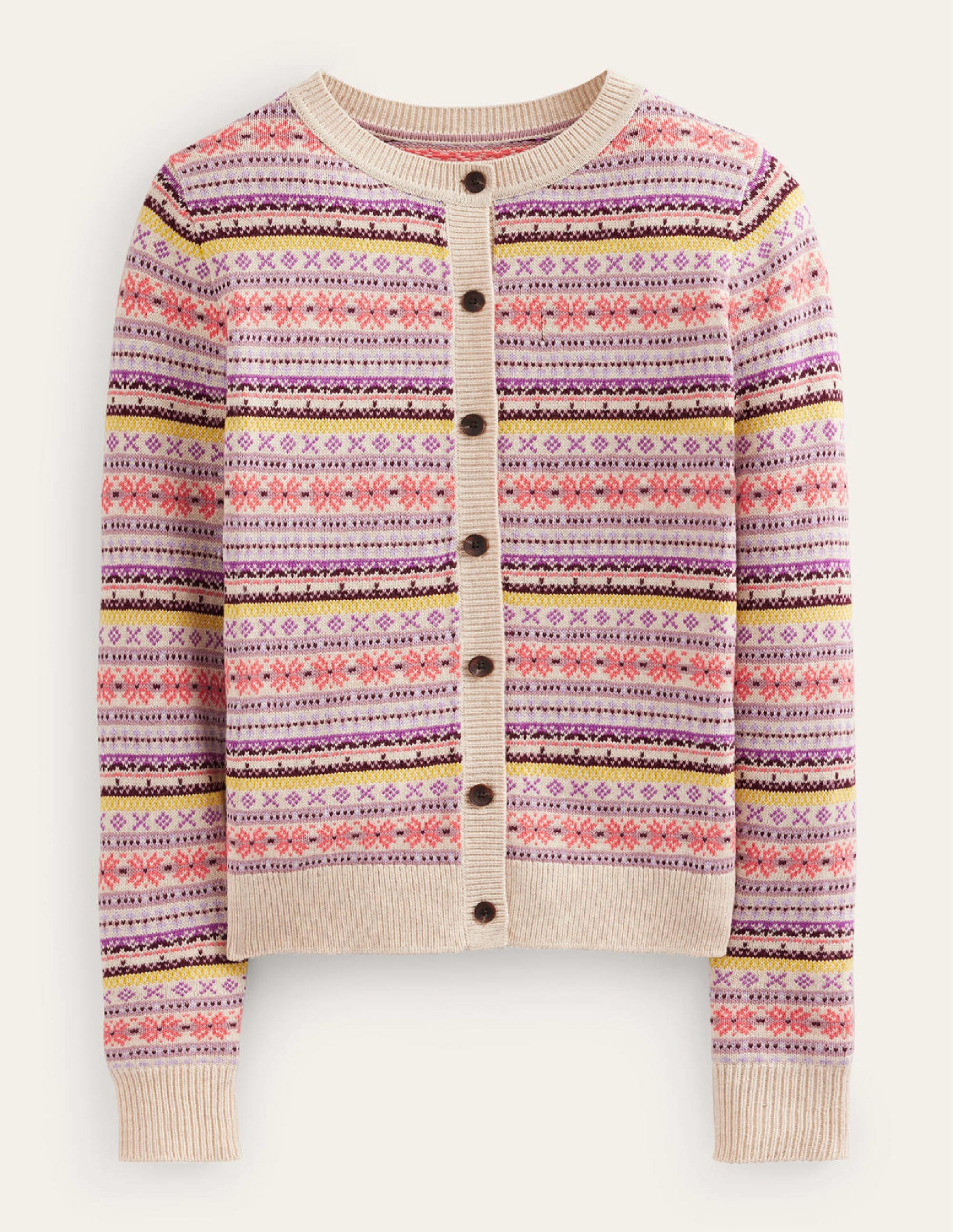 Edie Fair-Isle-Strickjacke-Kreiderosa Fair-Isle - Image 7