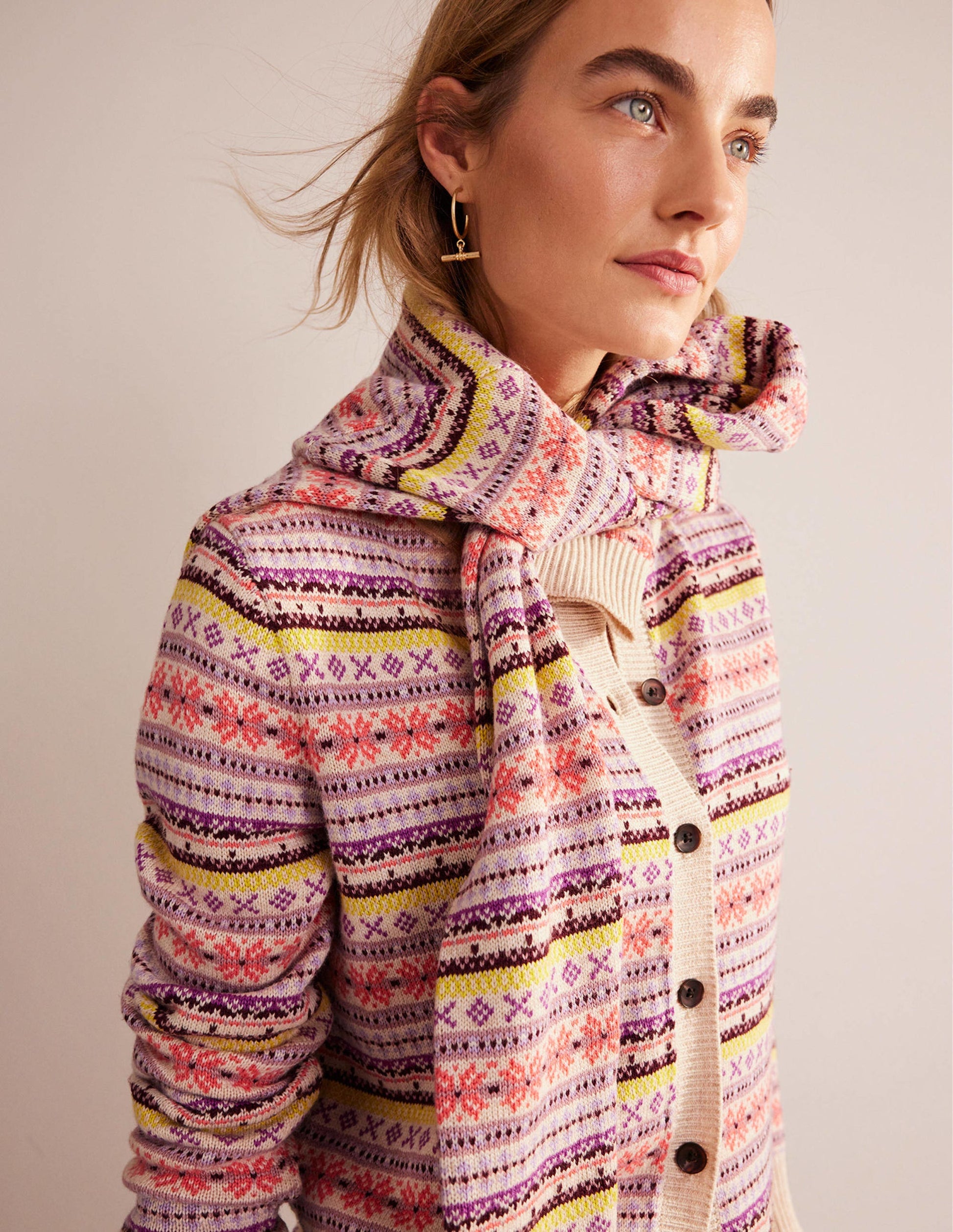 Edie Fair-Isle-Strickjacke-Kreiderosa Fair-Isle-4