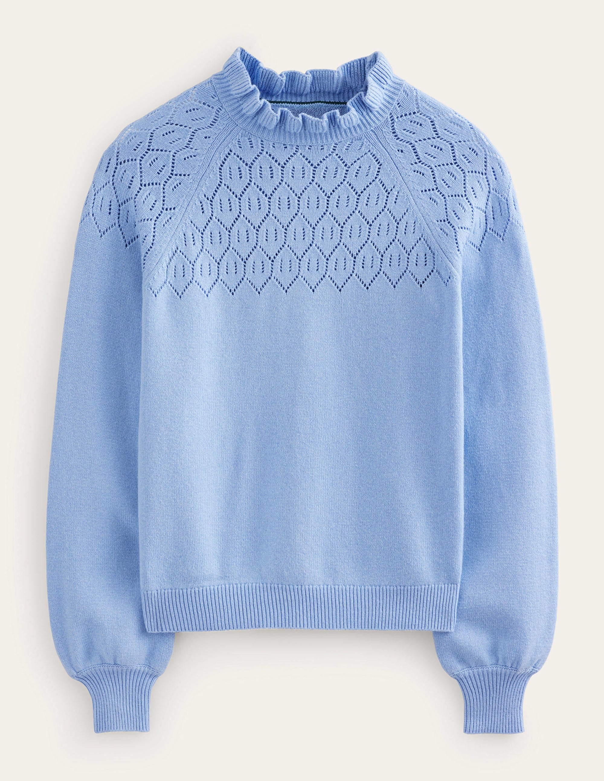 Pullover mit Pointelle-Detail-Kornblume - Image 6