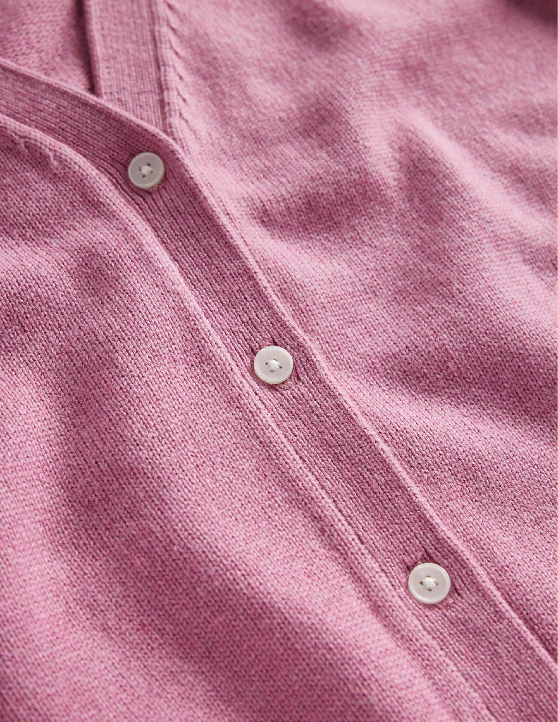 Pointelle Sleeve Cardigan-Strawberry Sherbet-9