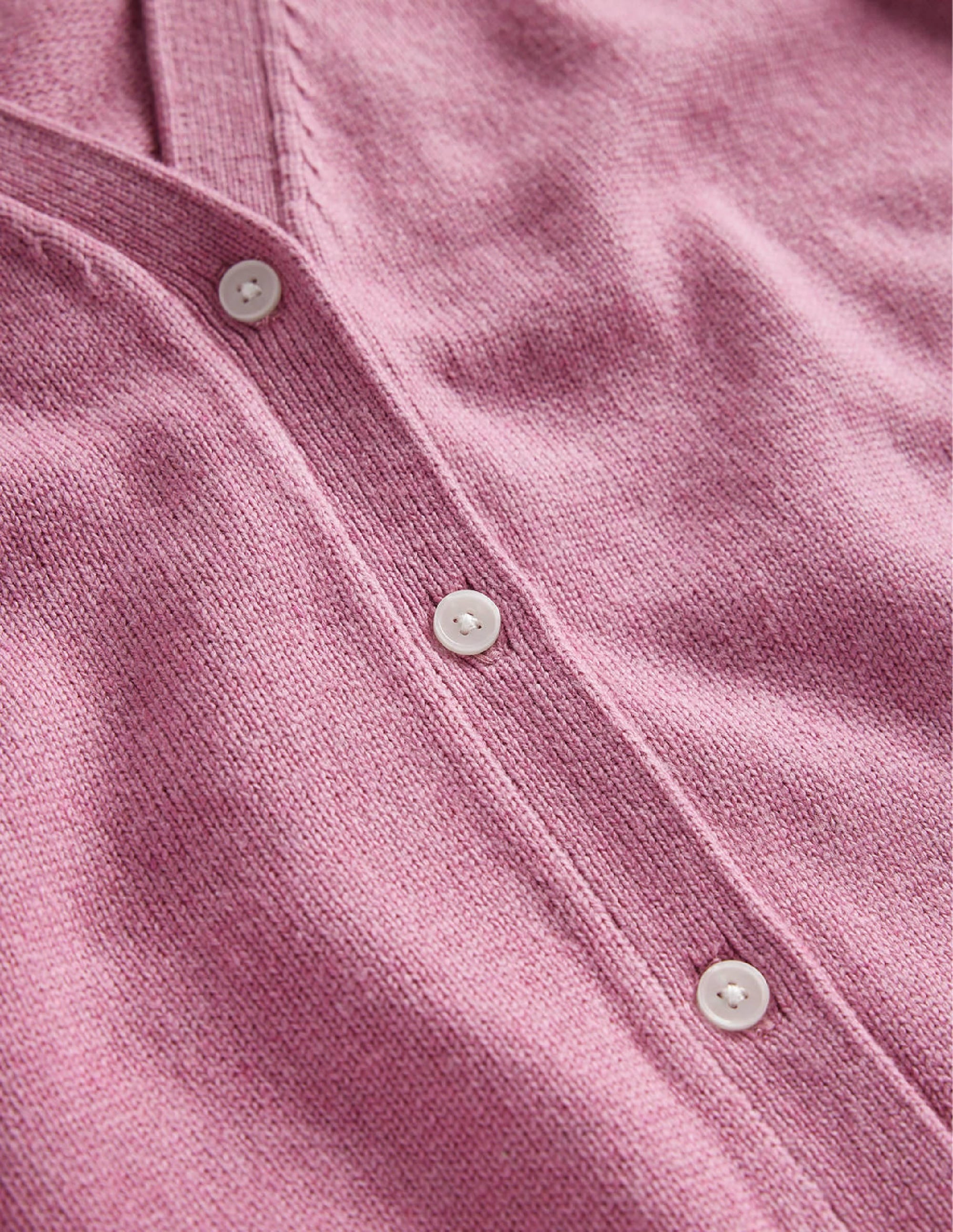 Pointelle Sleeve Cardigan-Strawberry Sherbet - Image 9
