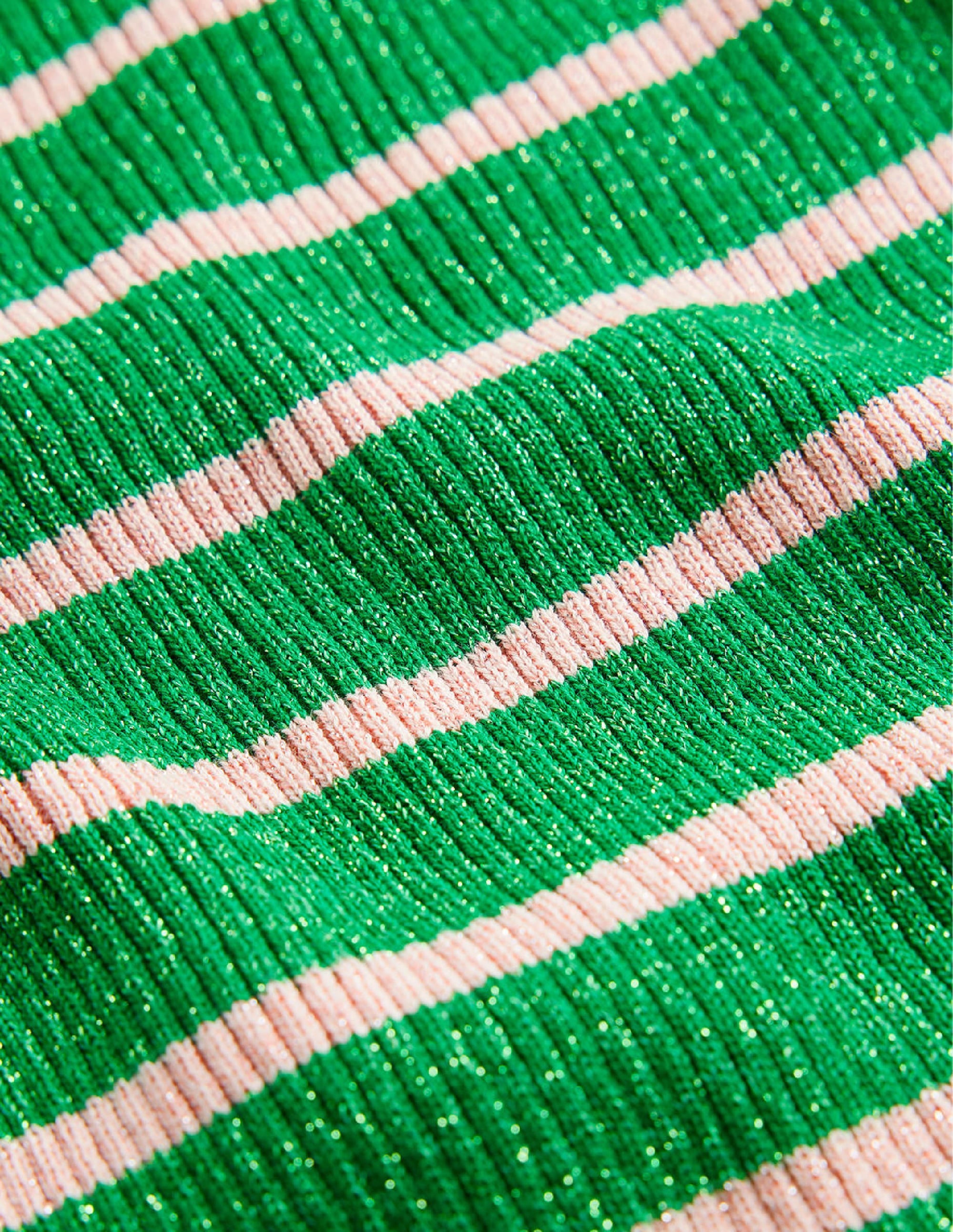 Pull Effie à rayures scintillantes-Vert prairie, rose craie - Image 7
