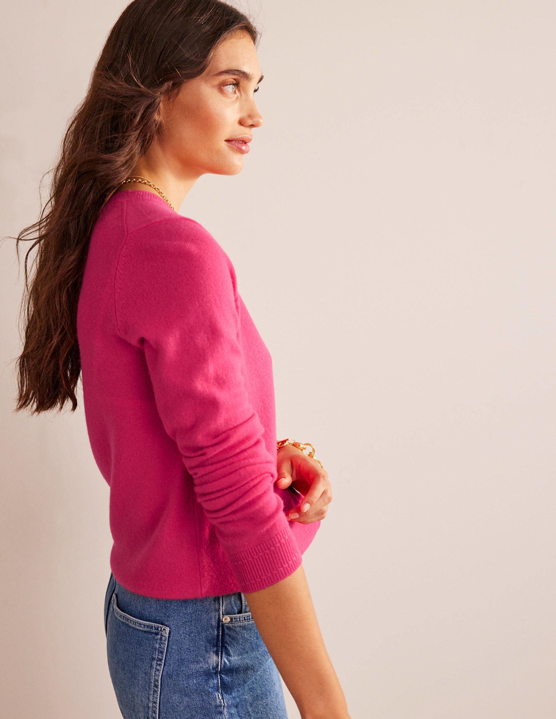 Eva Kaschmir-Strickjacke mit Rundhalsausschnitt-Jazzy-4