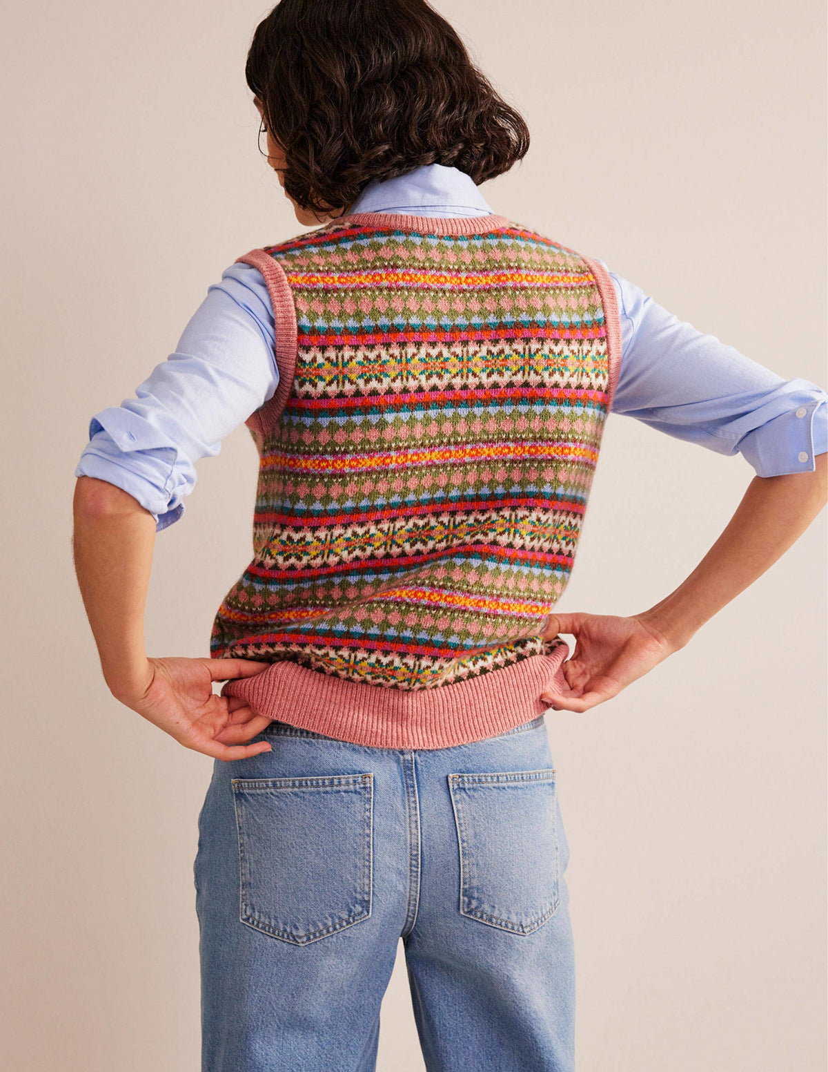 Edie Fair Isle Tank-Heritage - Image 3