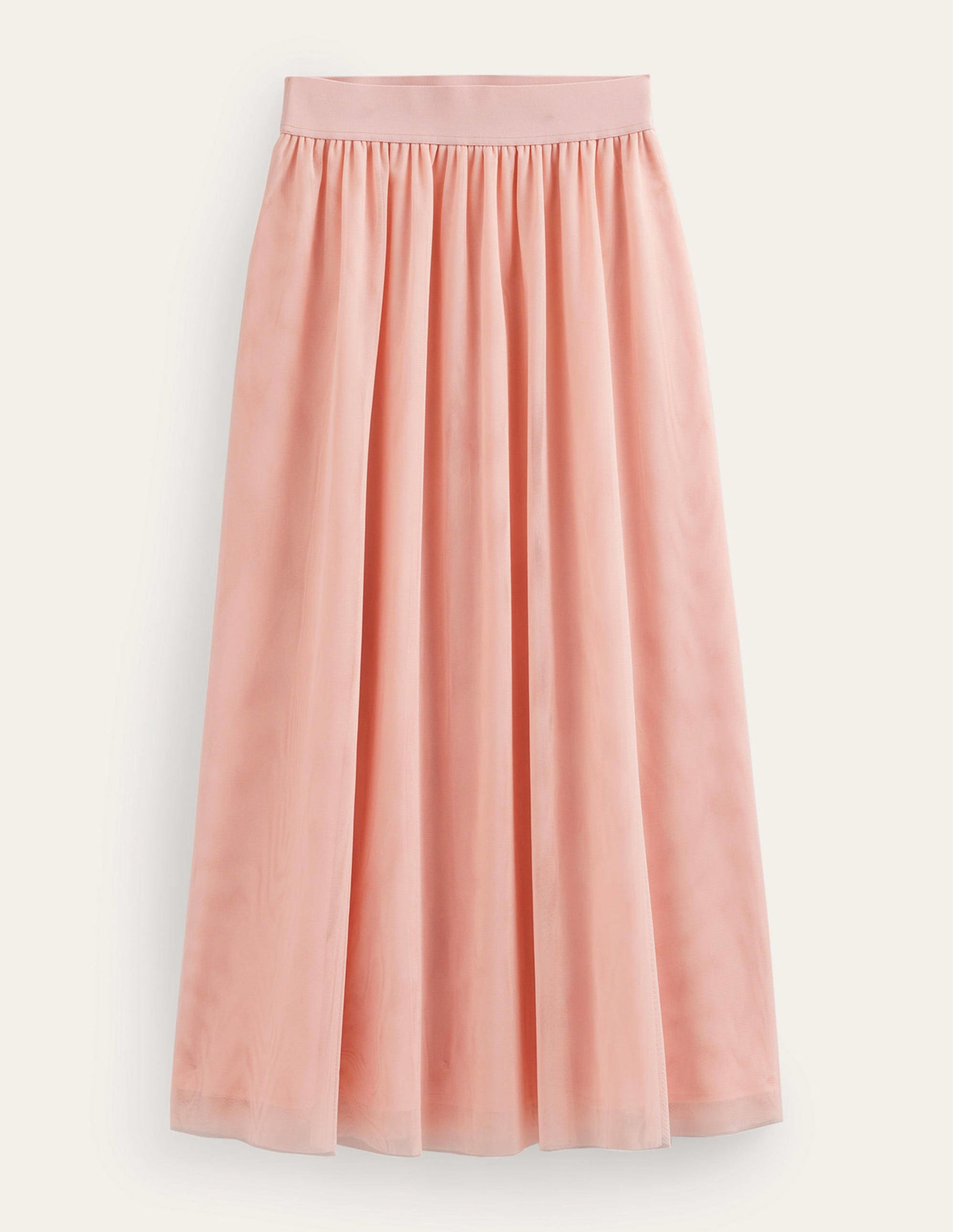 Midi-Tellerrock aus Tüll-Pink-8