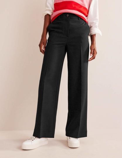 Westbourne Wide Leg Trousers-Black