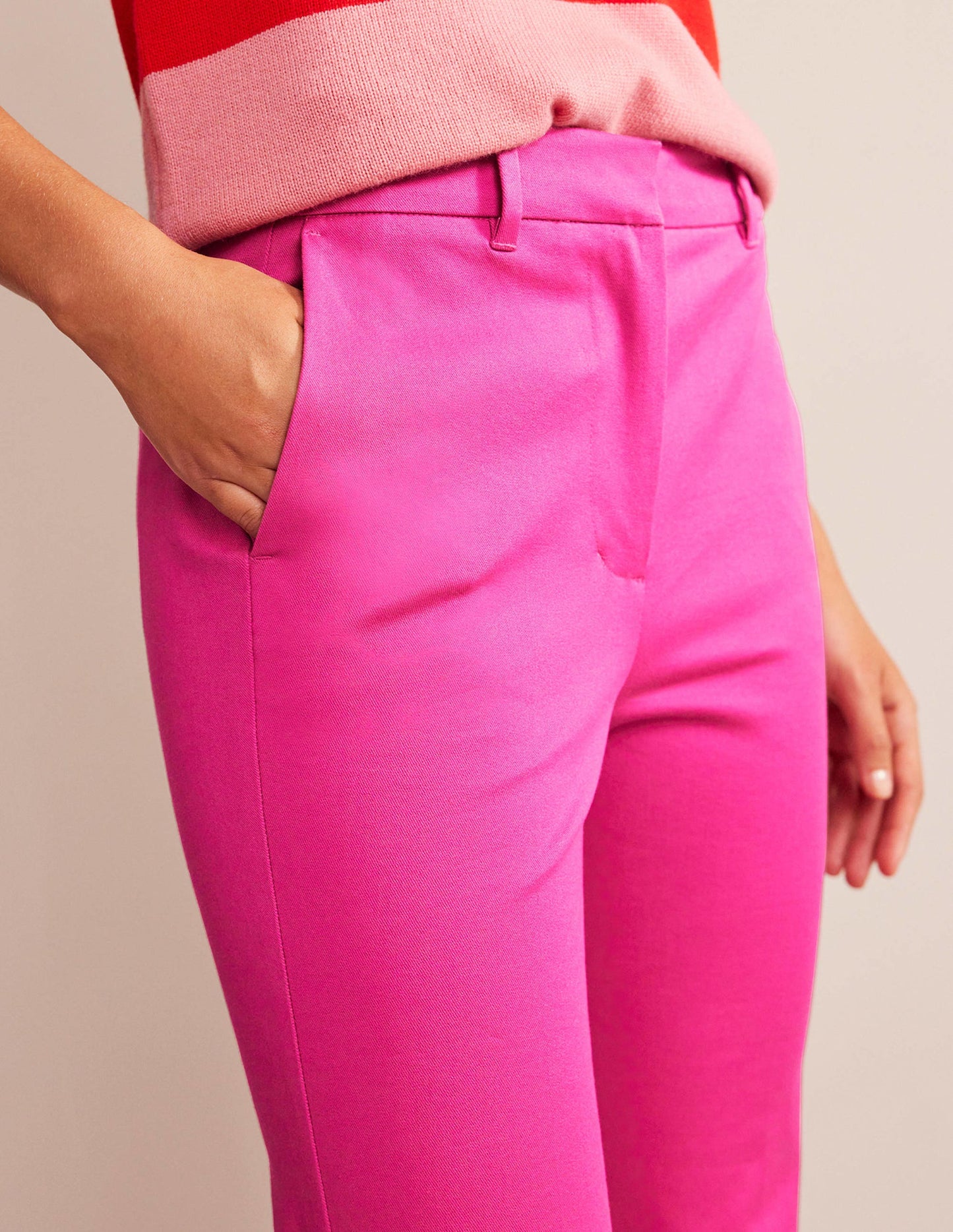 Chelsea Bi-stretch Trousers-Magenta