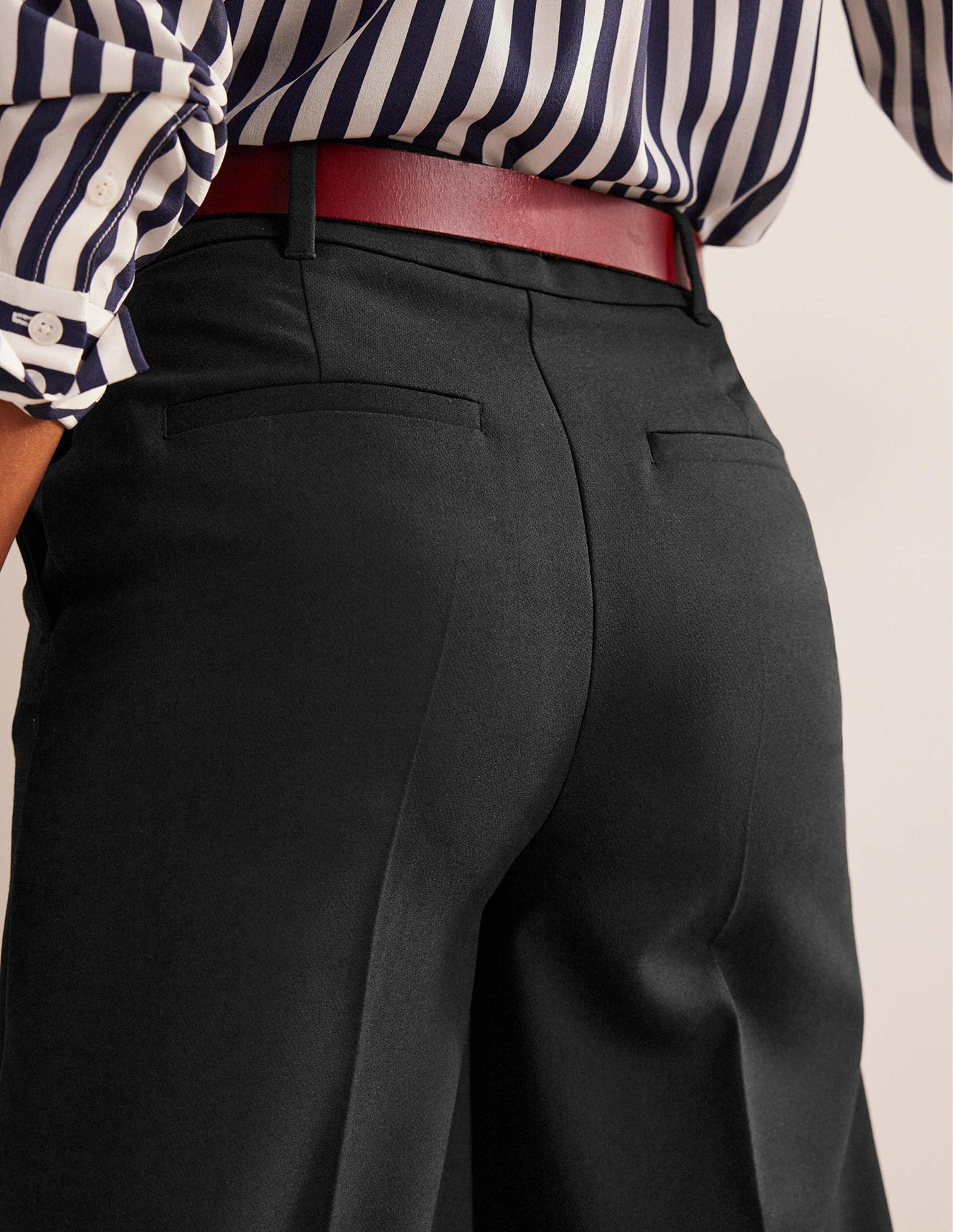 Jupe-culotte large et fluide-Noir-2
