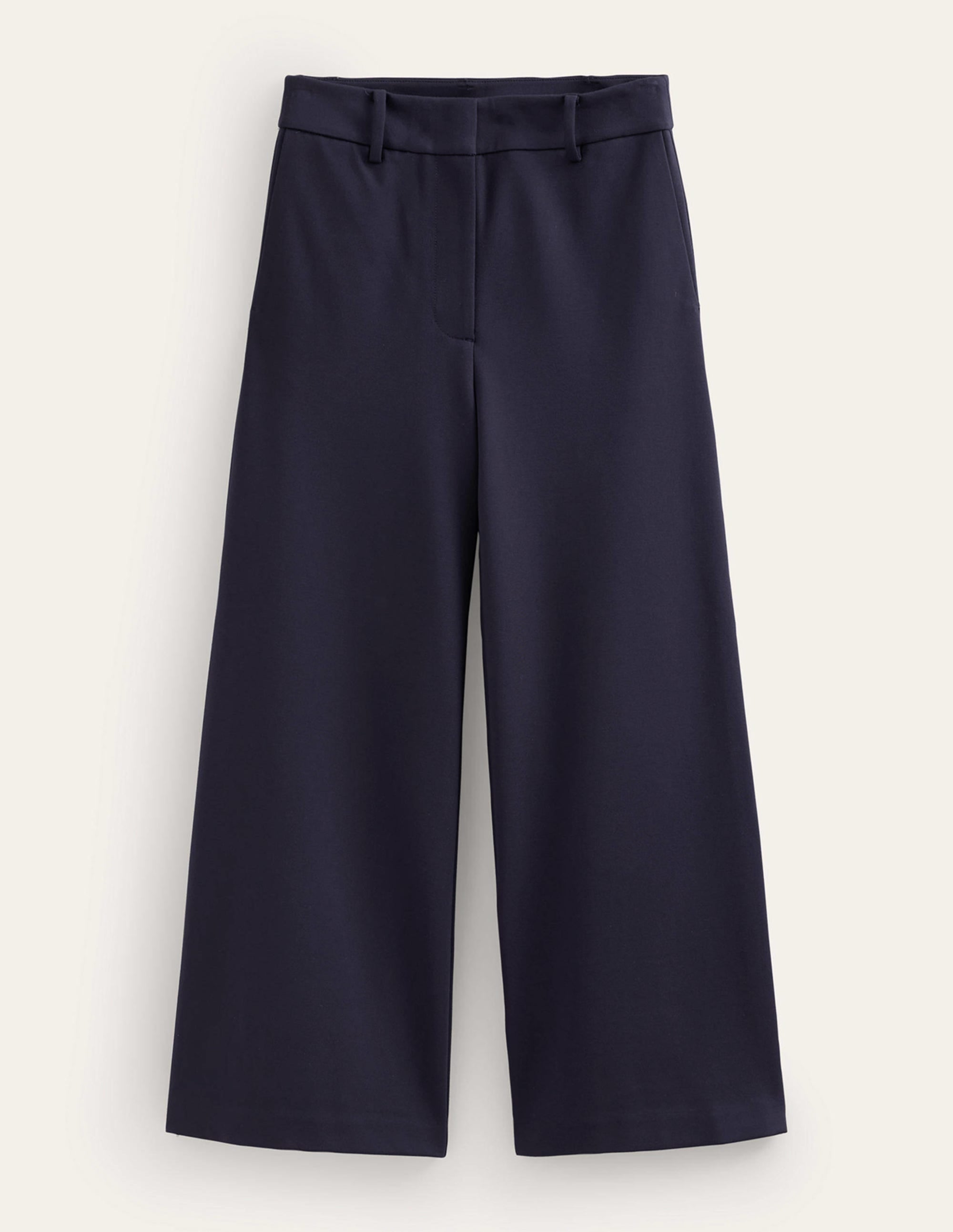 Jupe-culotte large en jersey-Bleu marine - Image 5