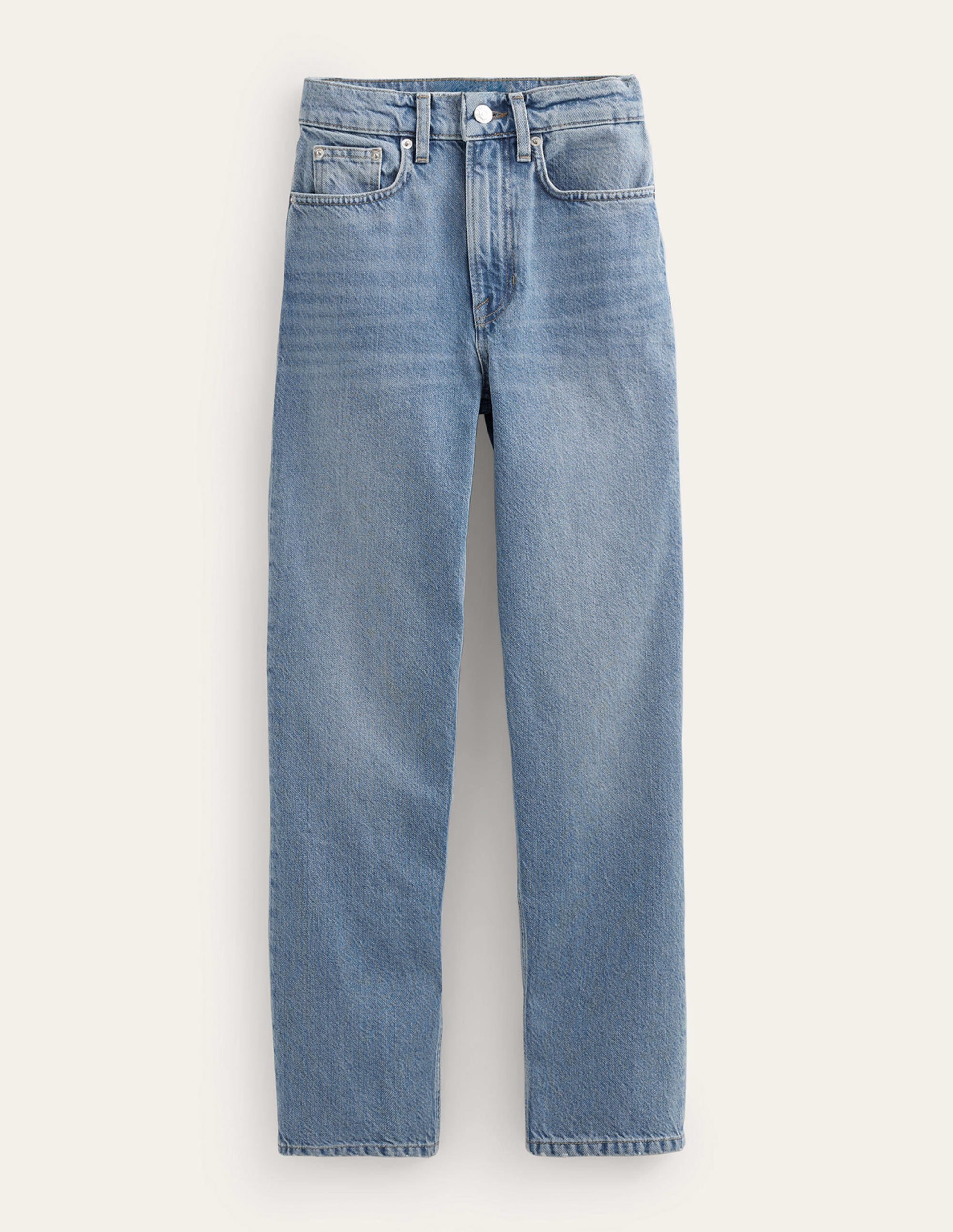 Jean fuselé taille mi-haute-Blanc/Cerf - Image 8