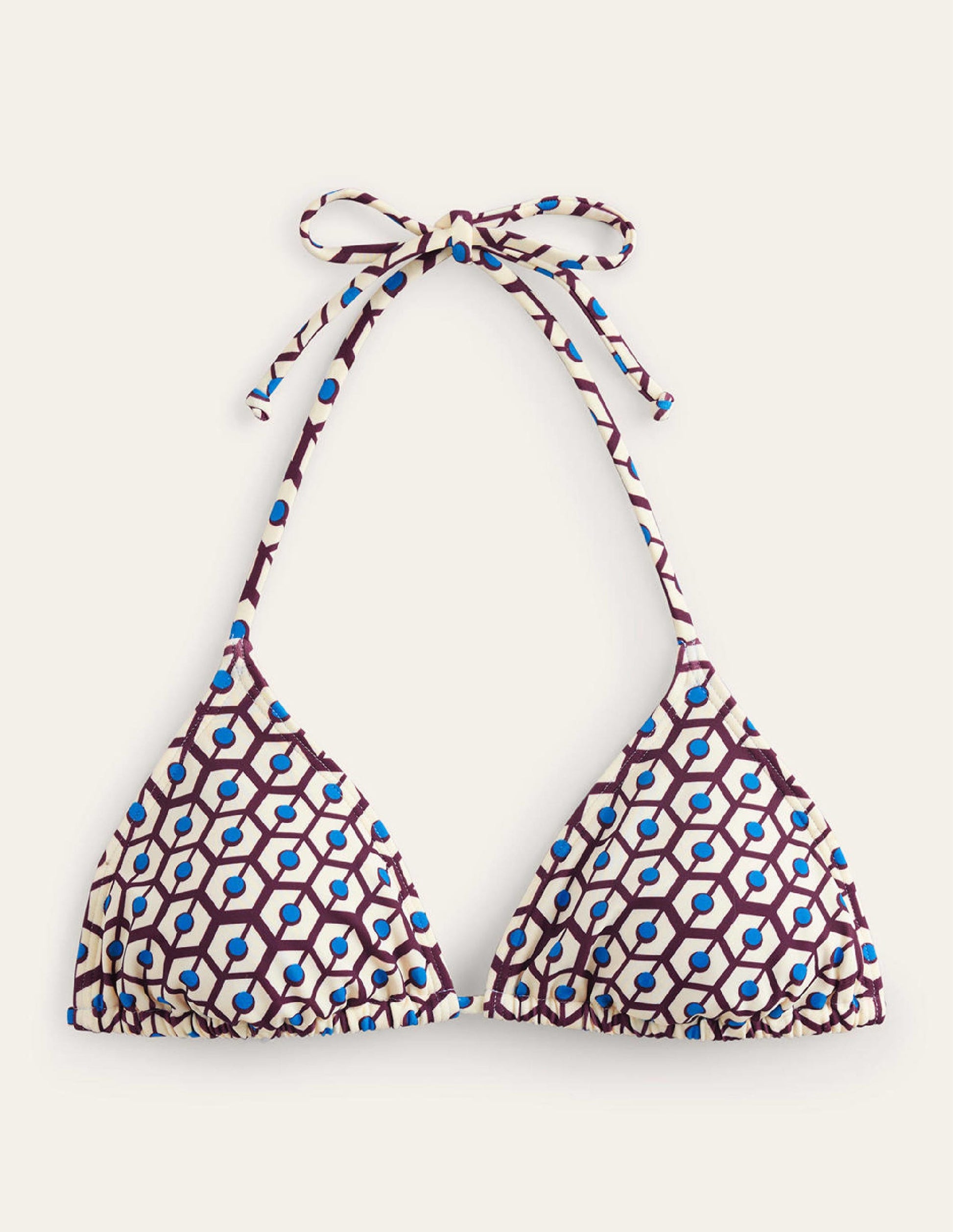 Symi String Bikini Top-Dark Burgundy, Reverie-5