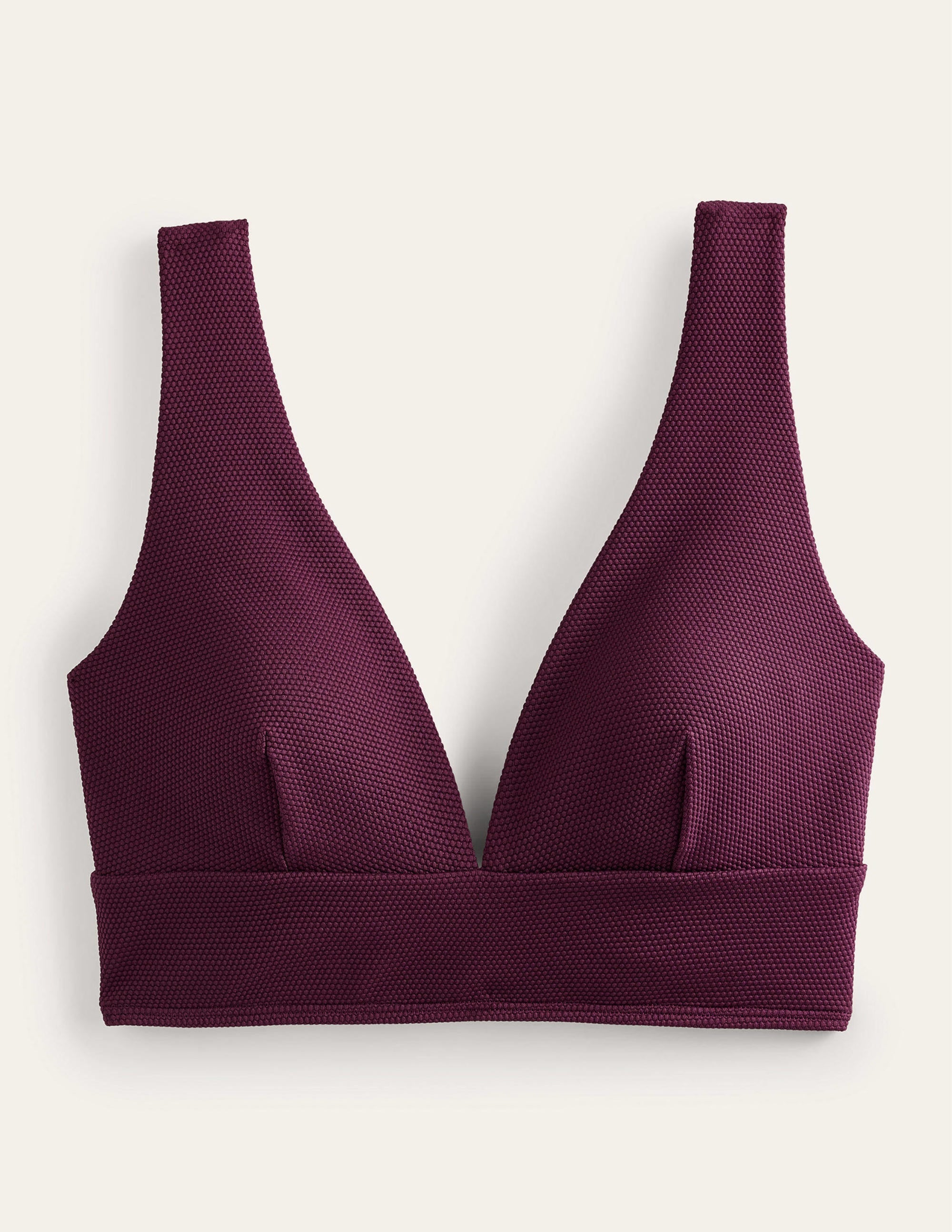 Haut de bikini col V Porto-Rayon de miel aronia - Image 5