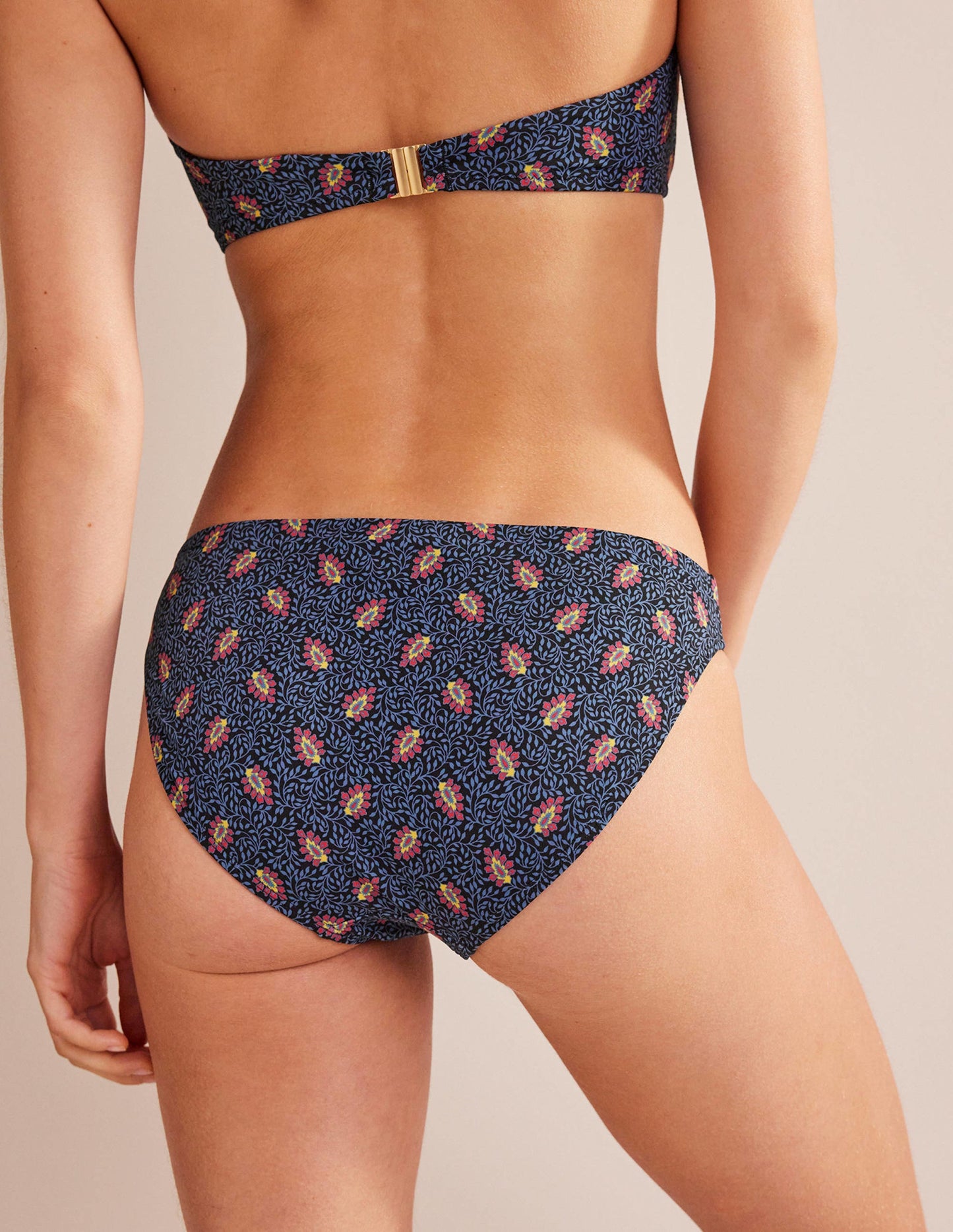 Classic Bikini Bottoms-Nero, Celosia Bud