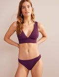 Arezzo Strukturierte Bikinihose-Apfelbeere Honigwabe
