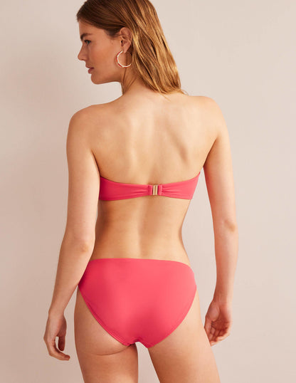 Haut de bikini bandeau à armatures-Baie rose-3