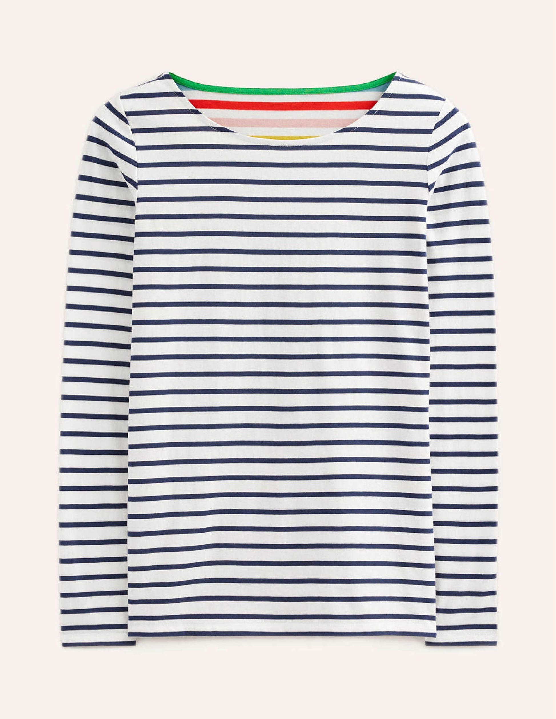 Ella Breton-Shirt mit langen Ärmeln-Regenbogen Bunt Gestreift-5