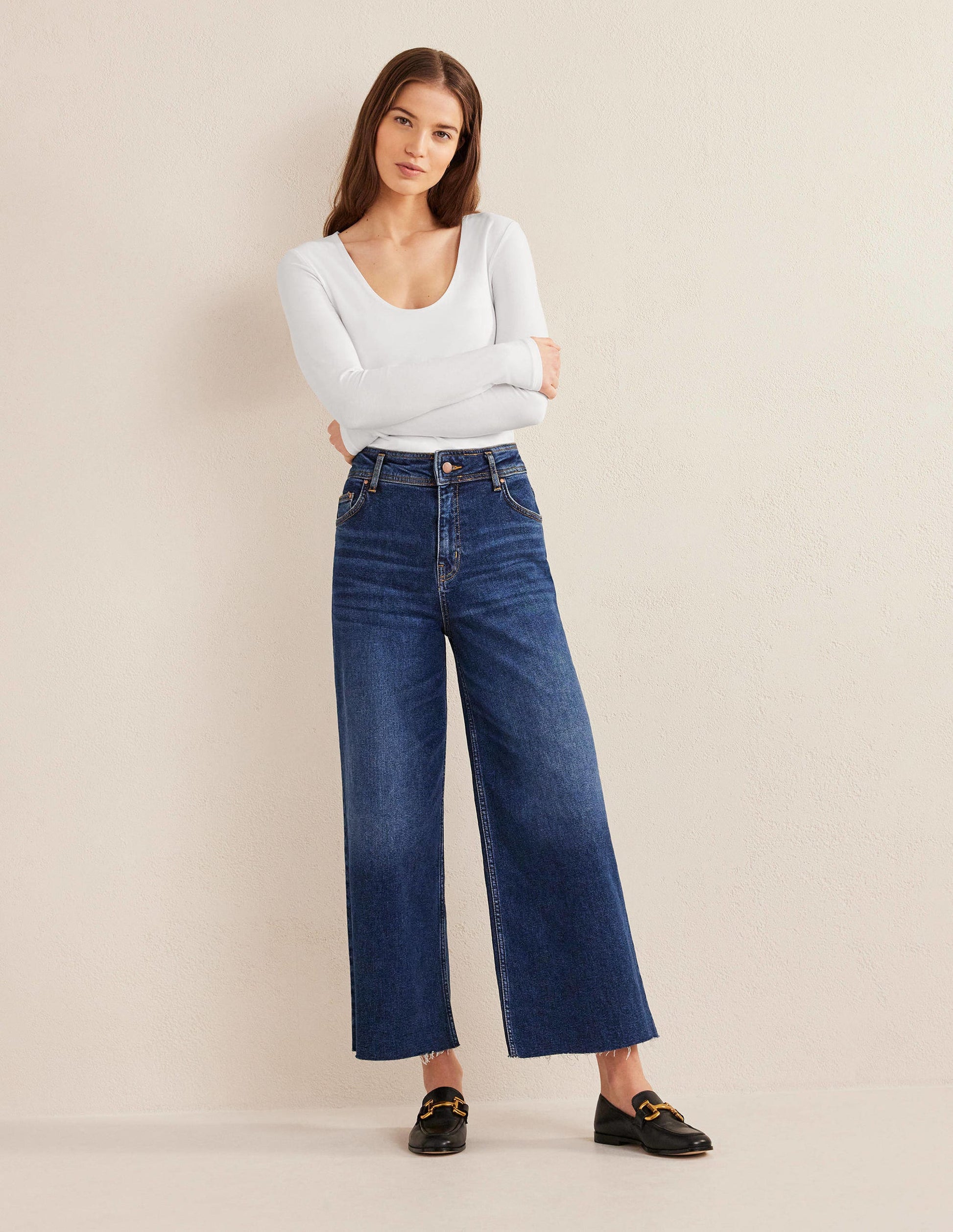 Double Layer Scoop Neck Top-White-4