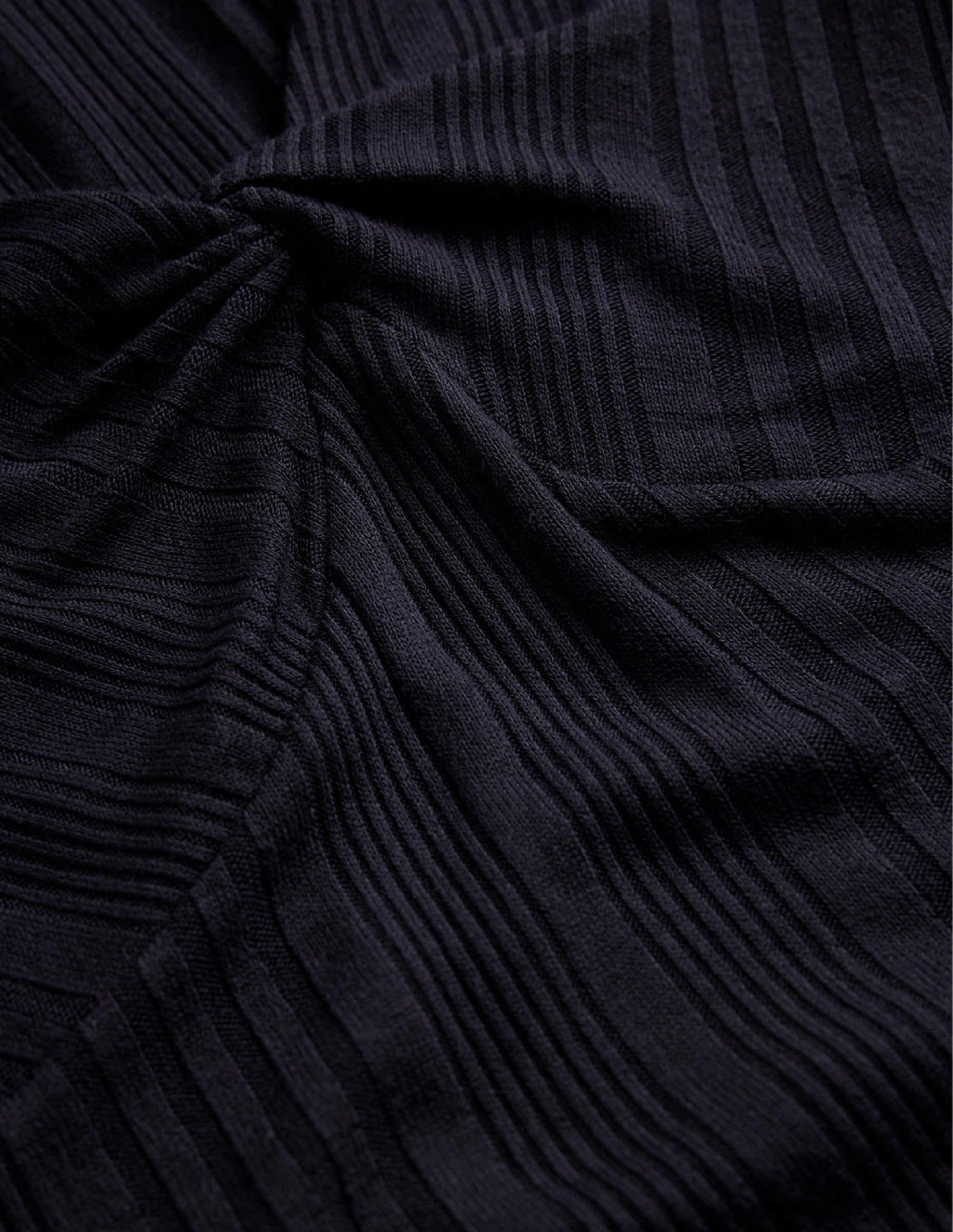Top noué sur le devant-Bleu marine - Image 6