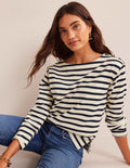 Sophie Breton Top-Ivory, Navy