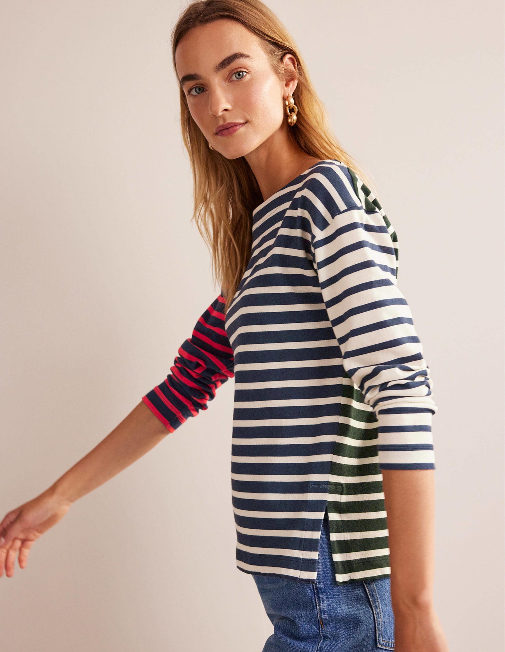 Sophie Hotchpotch Breton-Oberteil-Kuddelmuddel Bunt Gestreift-1