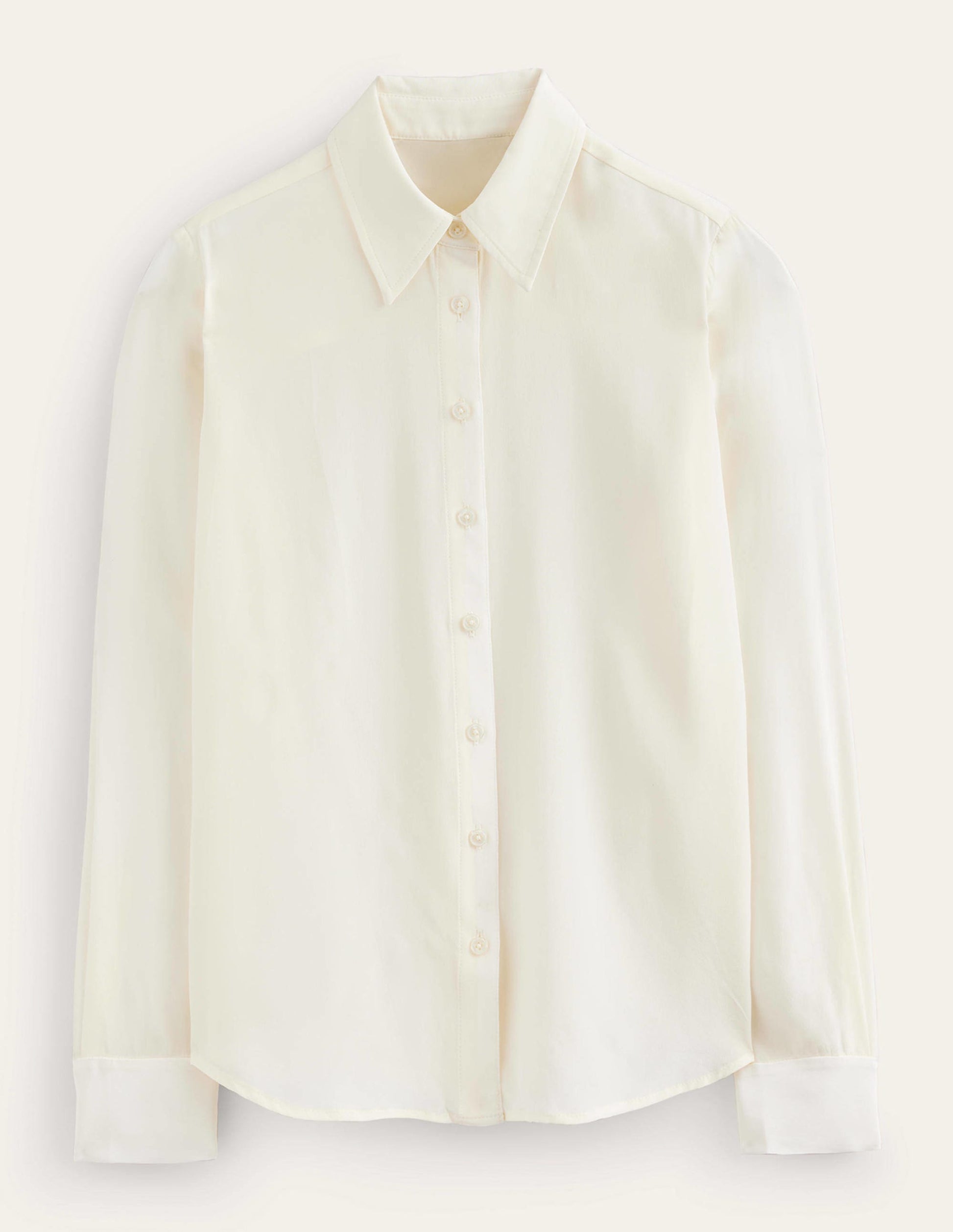 Sienna Silk Shirt-Ivory-6