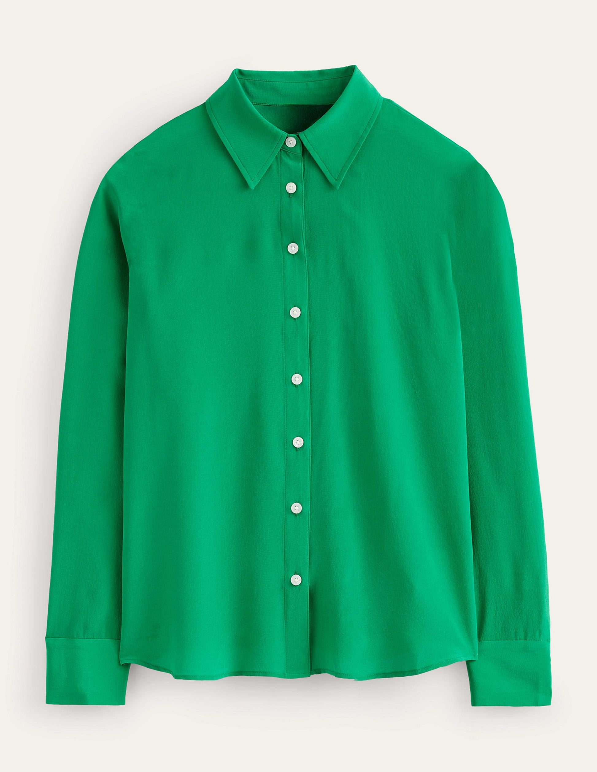 Chemise Sienna en soie-Vert prairie-7