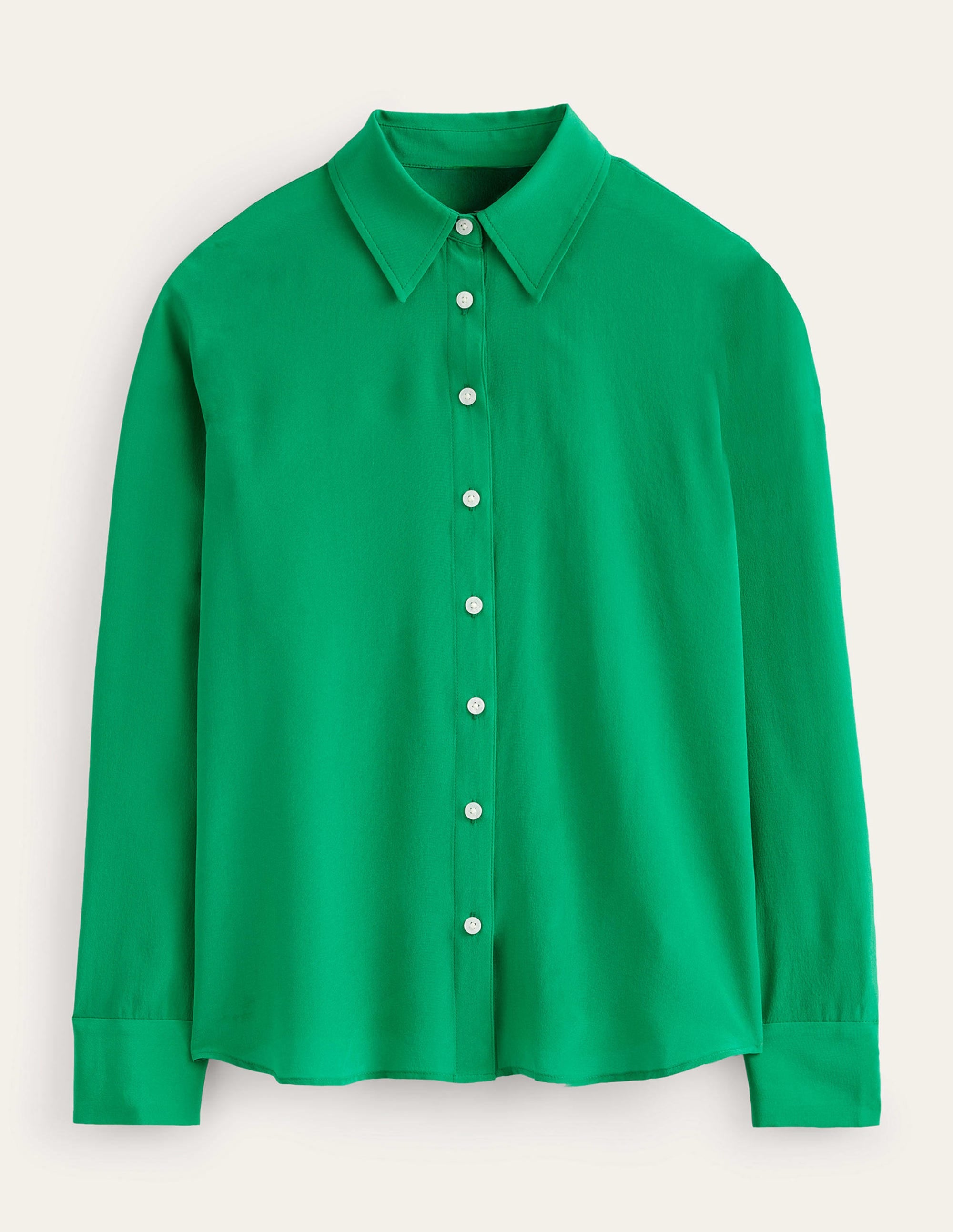 Chemise Sienna en soie-Vert prairie - Image 7