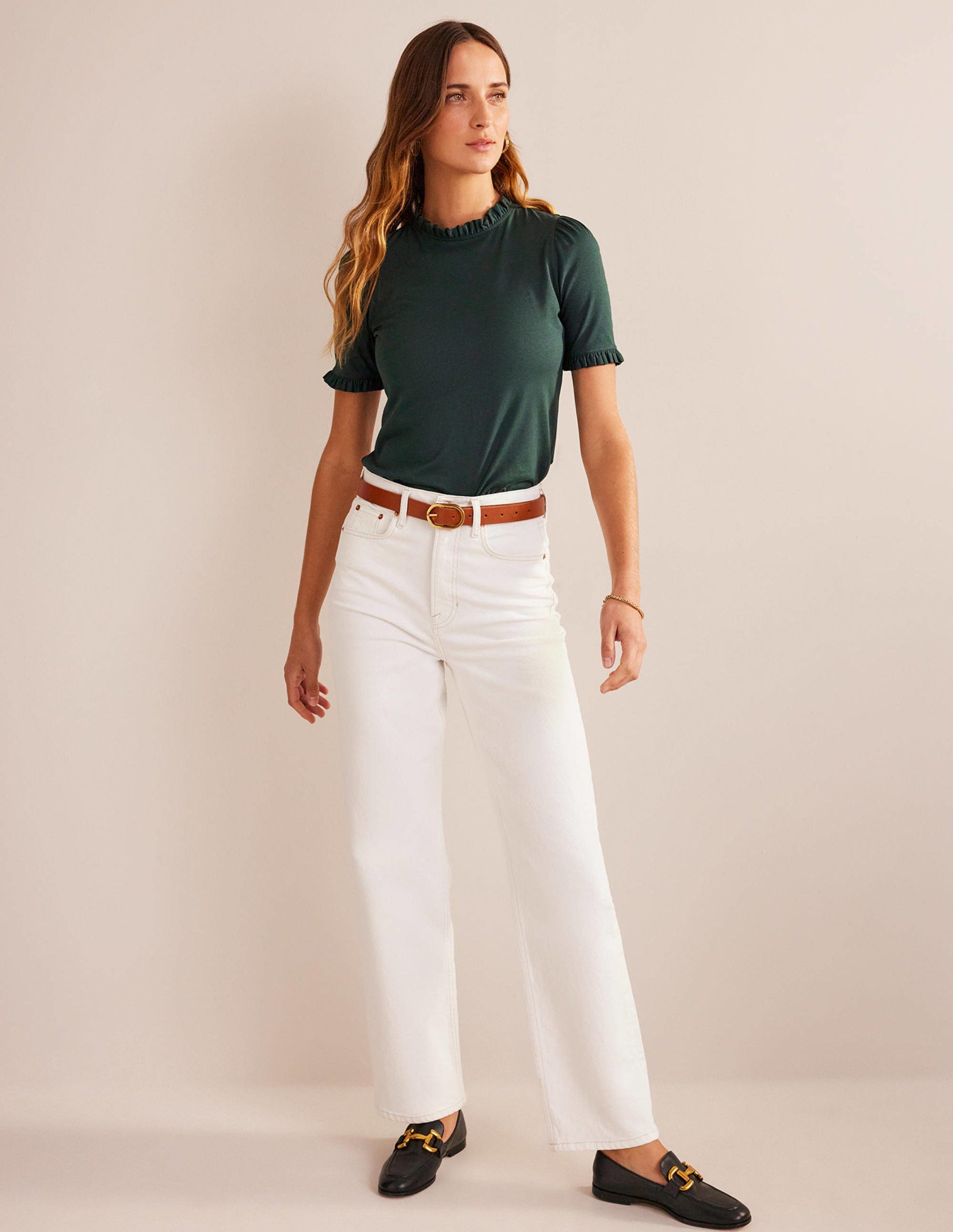 T-shirt volanté ultra-doux-Vert Chatsworth-4