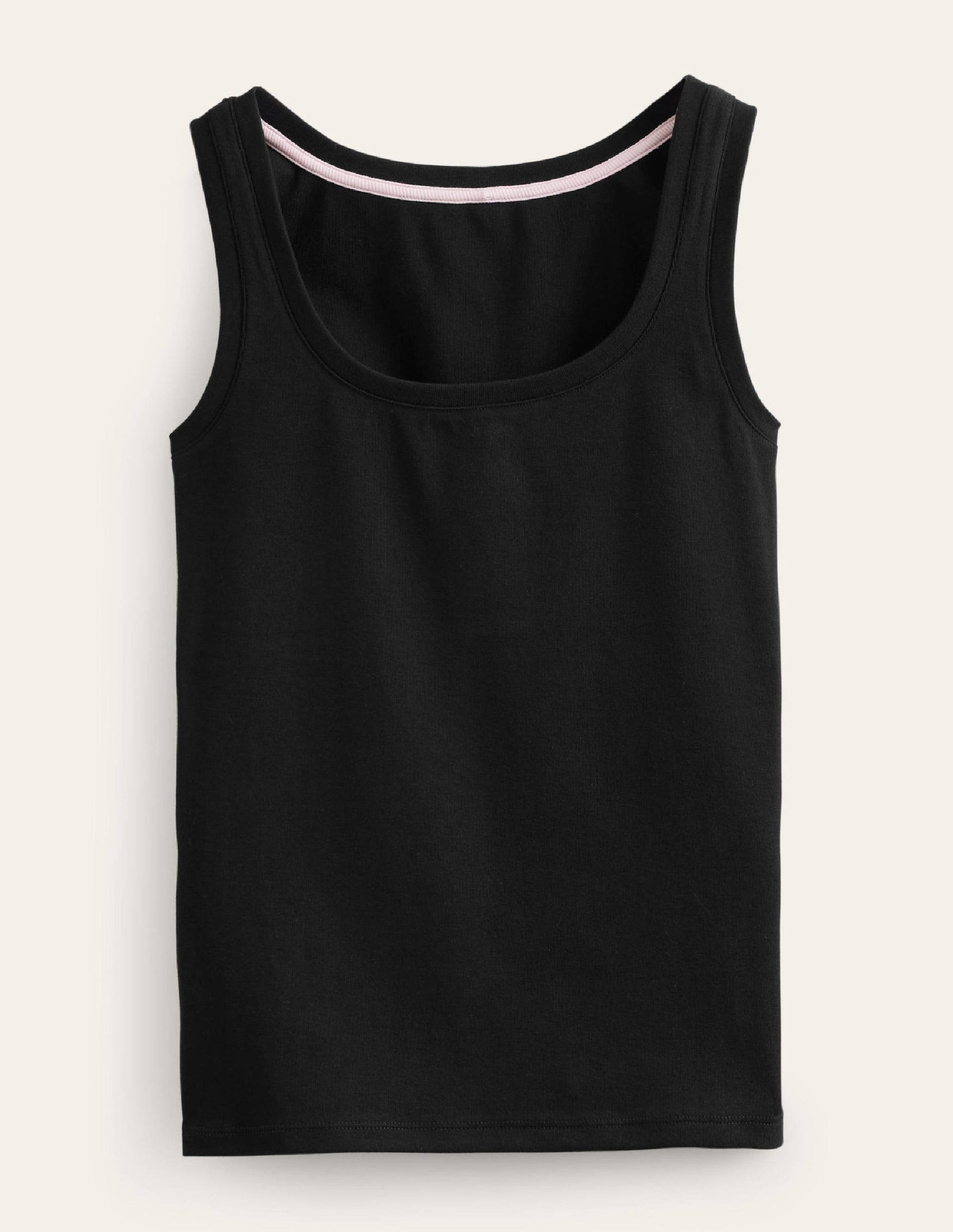 Essential Scoop-Neck Vest-Black-5