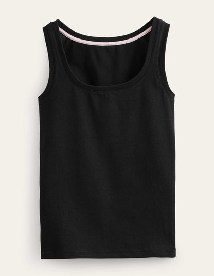Essential Scoop-Neck Vest-Black-5