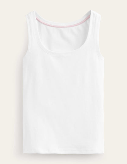 Essential Scoop-Neck Vest-White-5