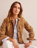 Jeansjacke mit Gürtel-Raue Umbra