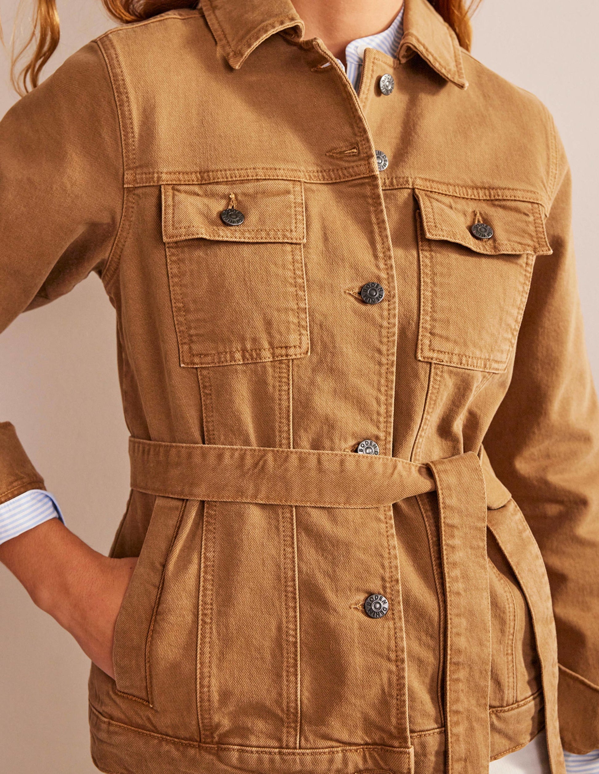 Jeansjacke mit Gürtel-Raue Umbra-3