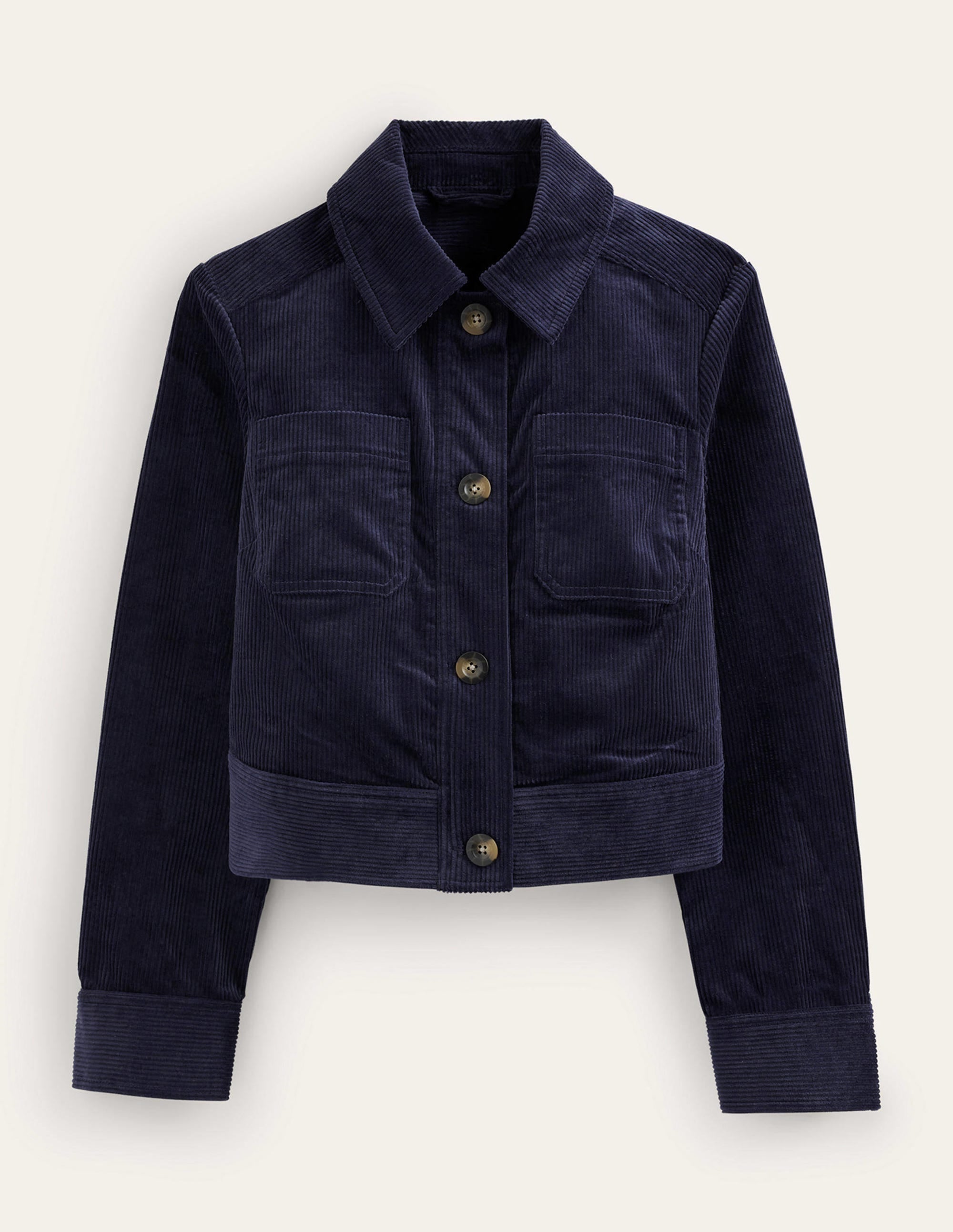 Veste en velours côtelé-Bleu marine - Image 6