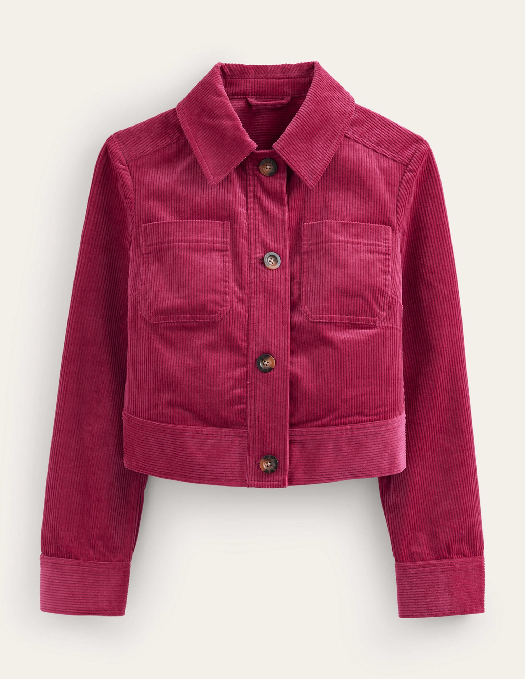 Cordjacke-Warmes Cranberryrot - Image 6