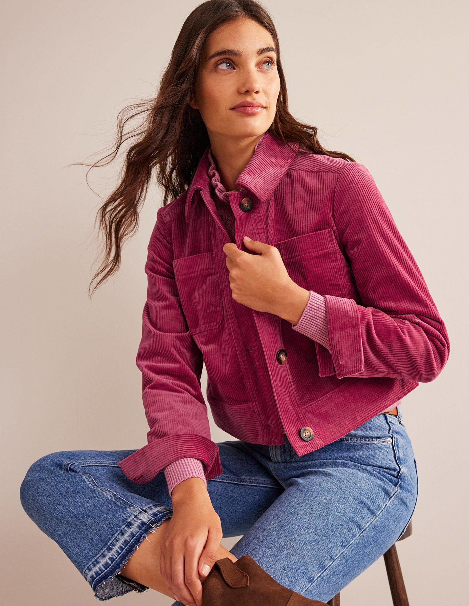 Cordjacke-Warmes Cranberryrot-4