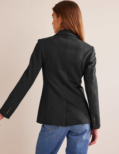 Blazer Marylebone en point de Rome-Anthracite chiné