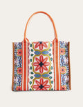 Tilda Canvas-Tragetasche-Geometrisches Gobelinmuster