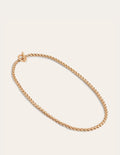 Collier chaîne avec fermoir en T-Doré