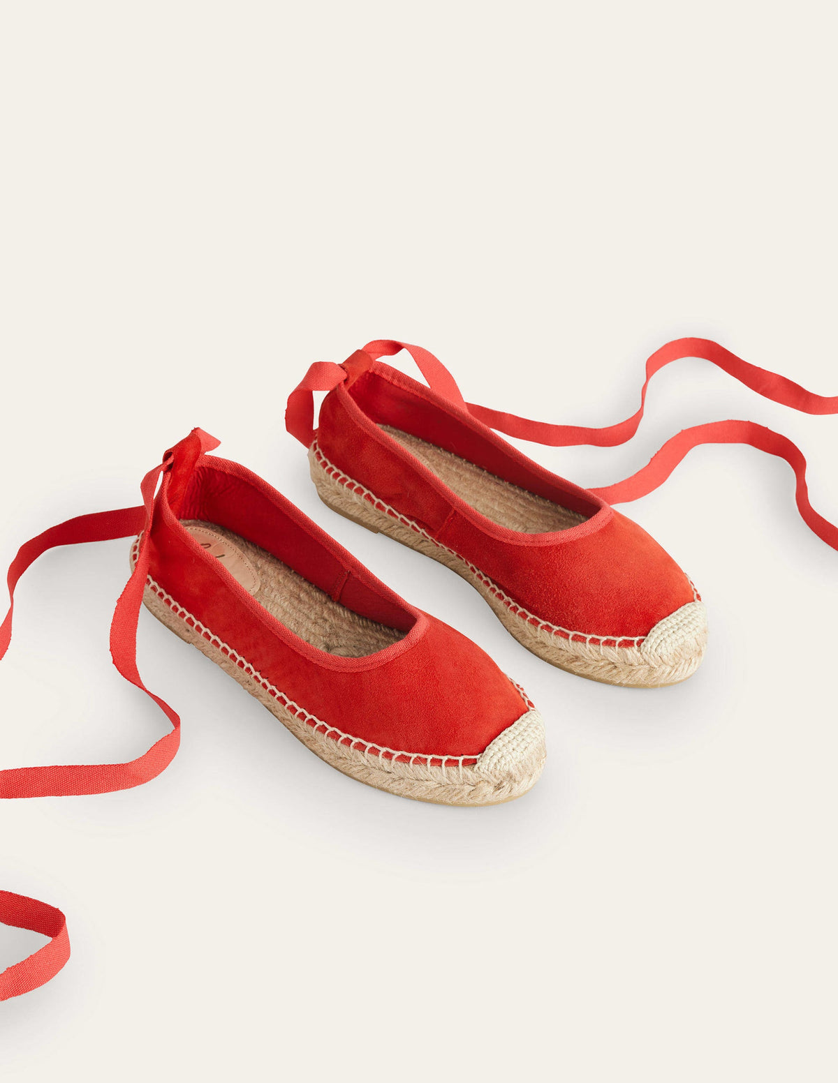 Espadrilles mit Knöchelriemchen-Zinnober - Image 3