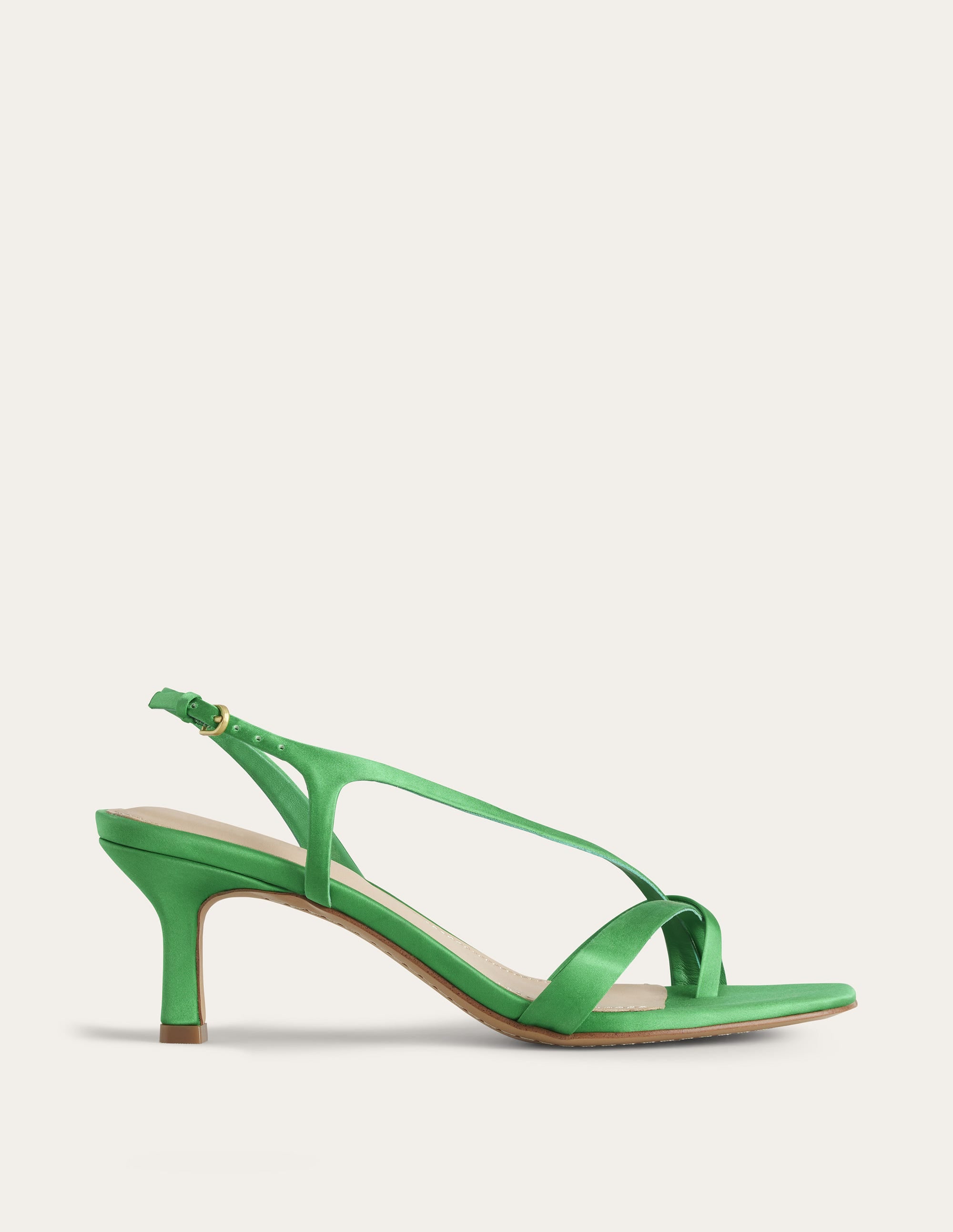 Sandales en satin à petits talons-Poivron vert - Image 2