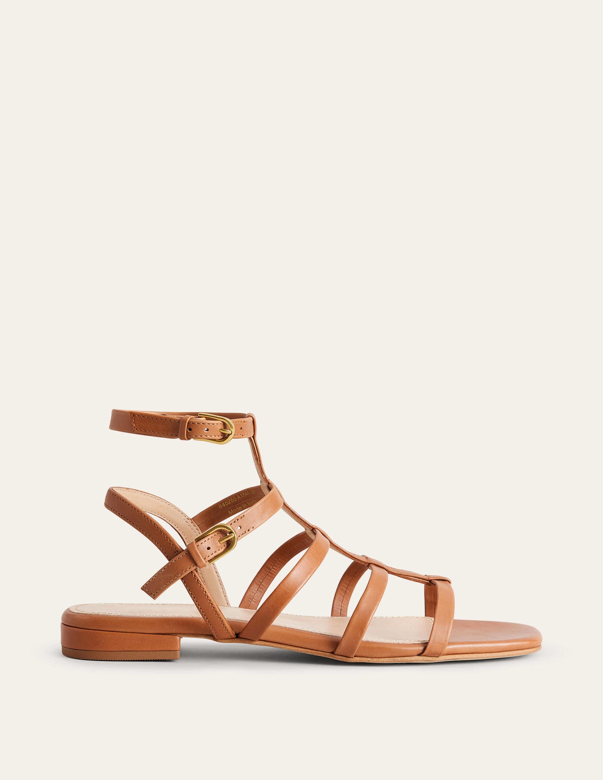 Gladiatorensandalen aus Leder-Hellbraun - Image 2